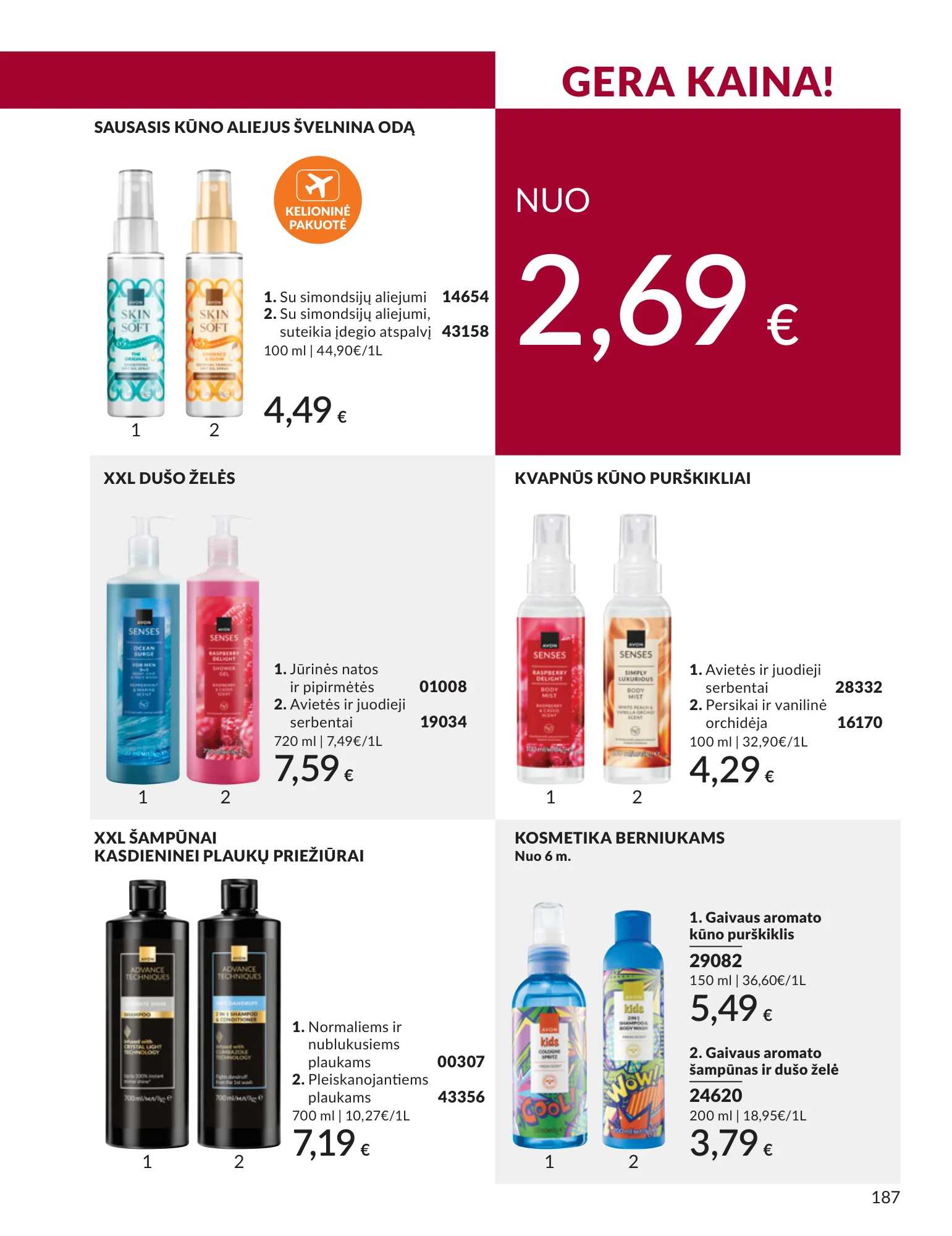 Avon akcijų leidinys, 187 puslapis