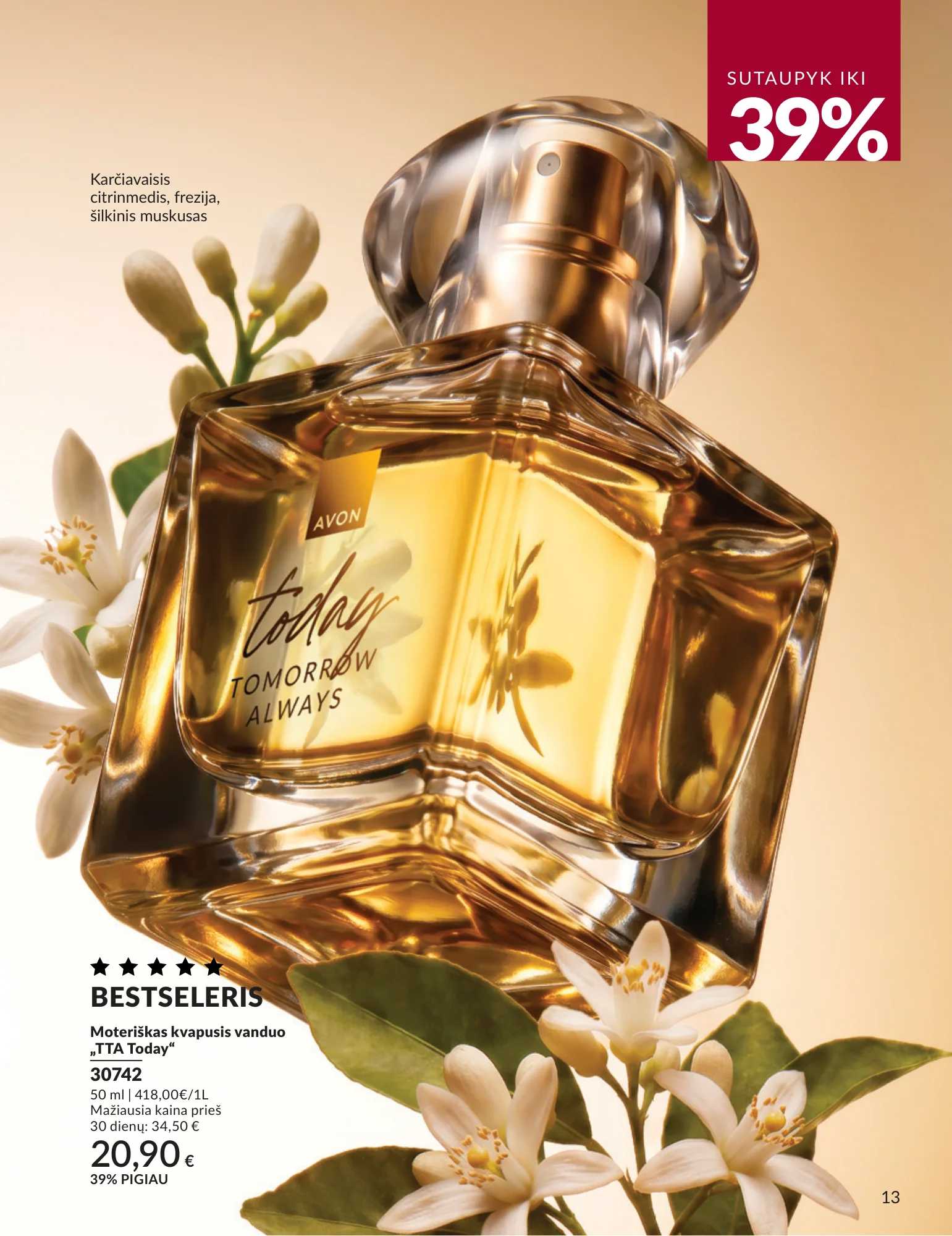 Avon akcijų leidinys, 13 puslapis