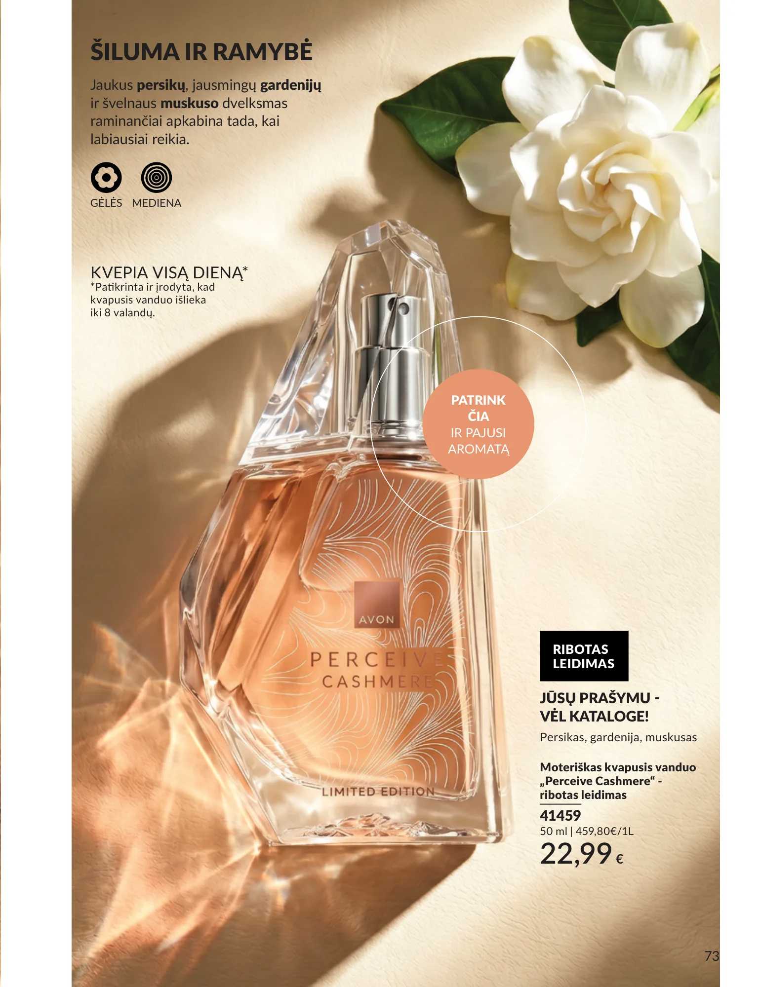 Avon akcijų leidinys, 73 puslapis