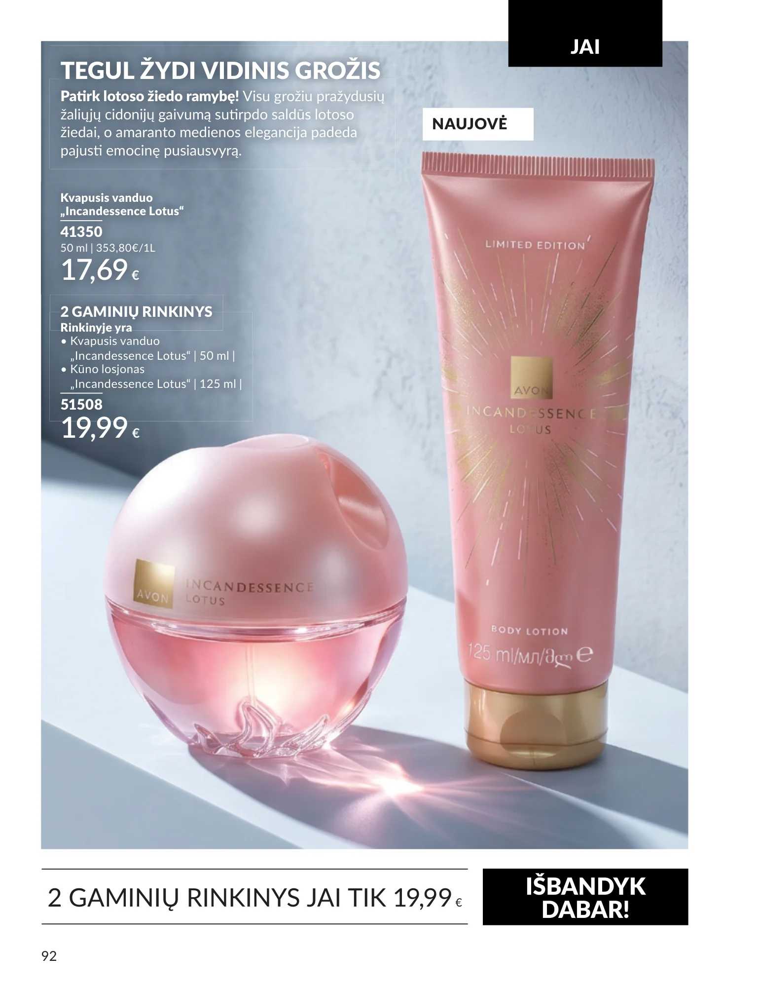 Avon akcijų leidinys, 92 puslapis