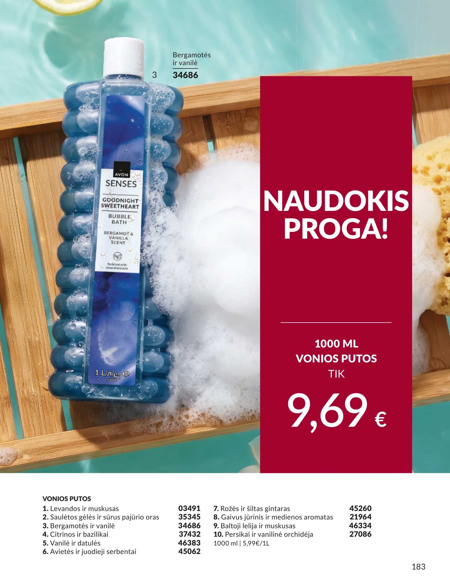 Avon akcijų leidinys, 183 puslapis