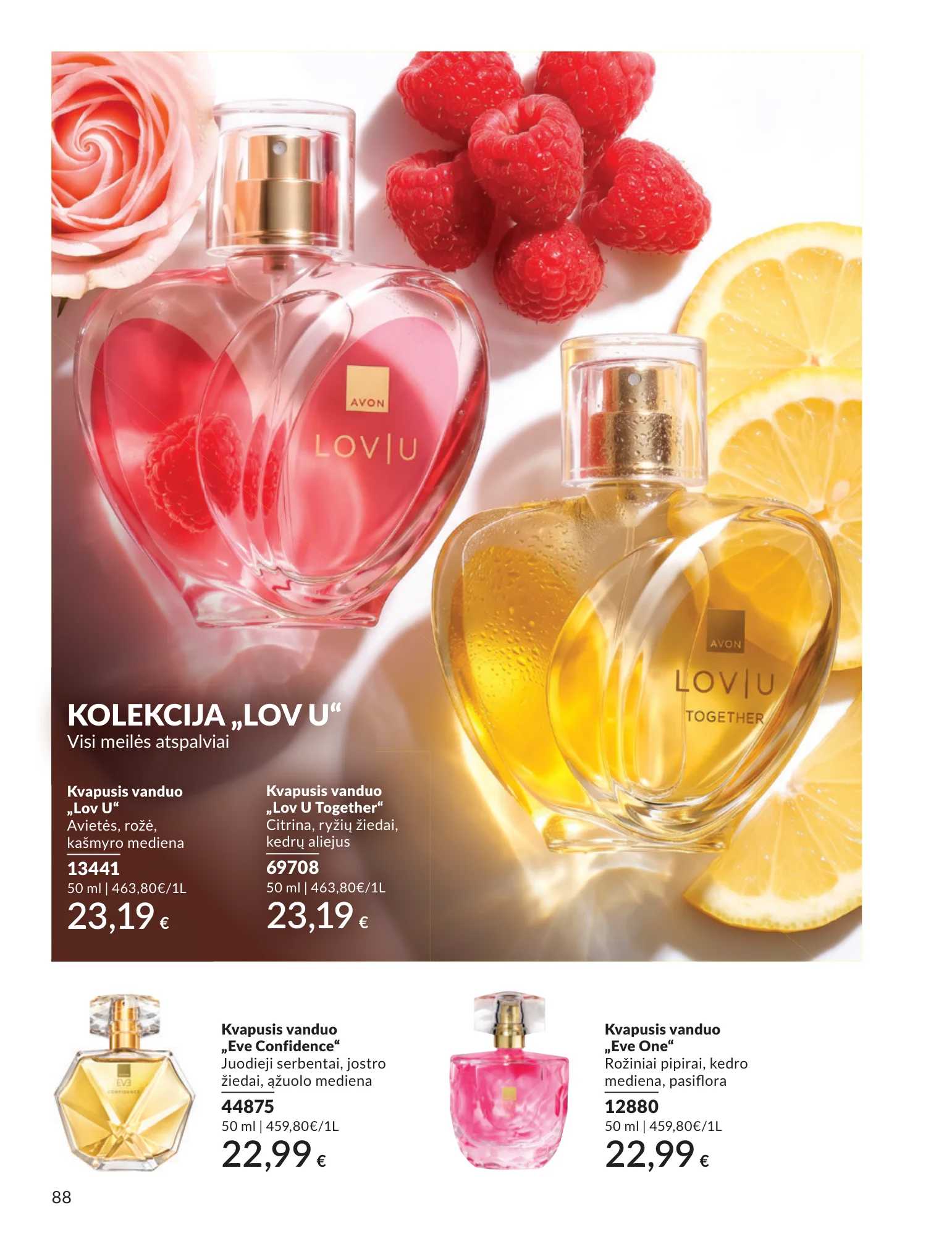 Avon akcijų leidinys, 88 puslapis