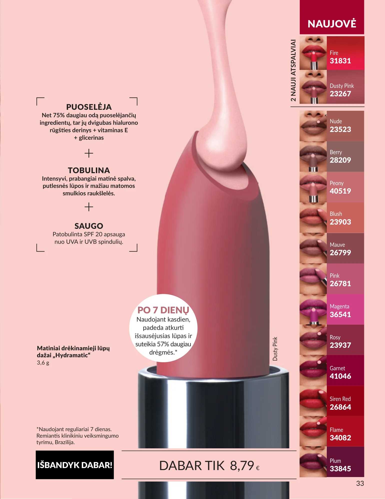 Avon akcijų leidinys, 33 puslapis