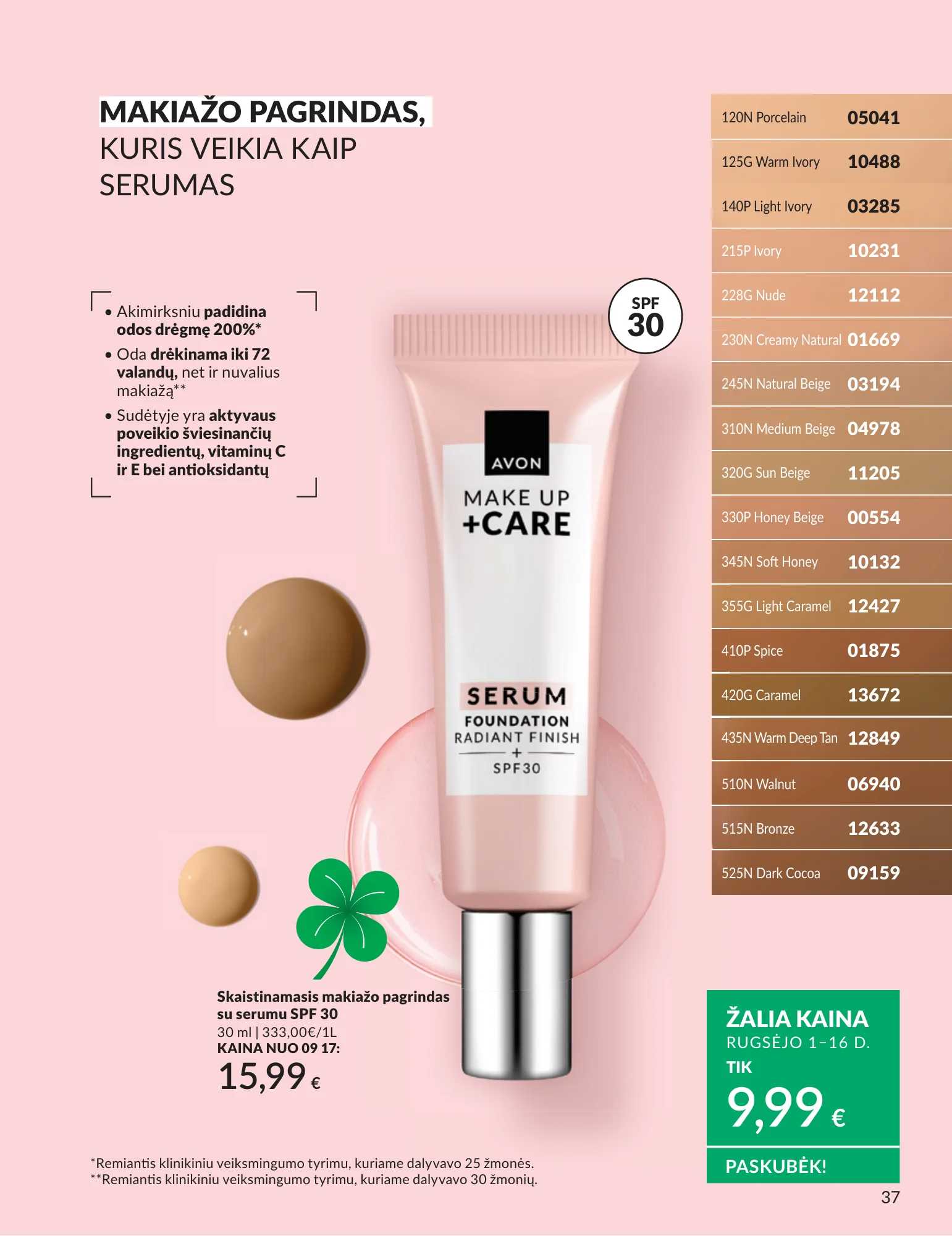 Avon akcijų leidinys, 37 puslapis