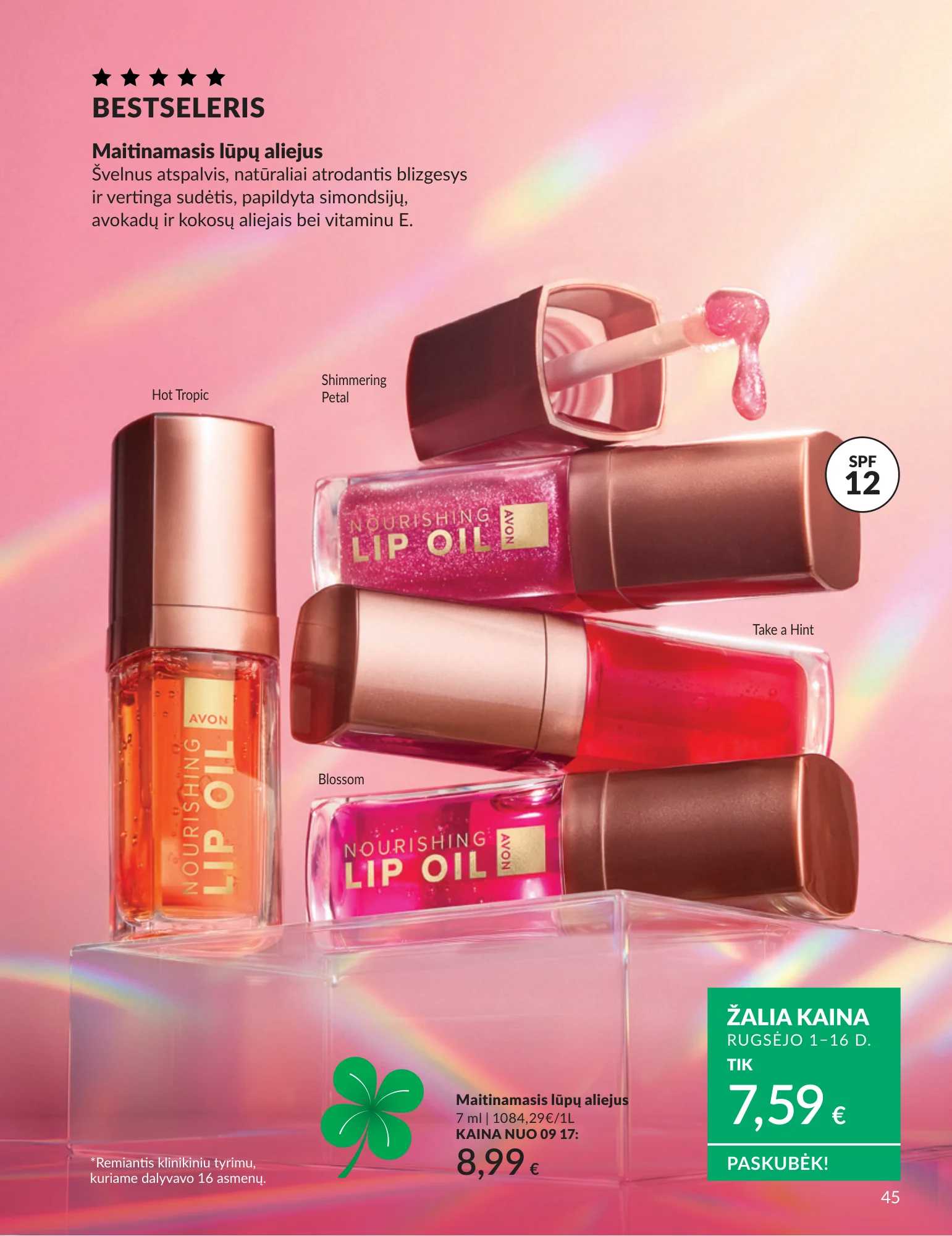Avon akcijų leidinys, 45 puslapis
