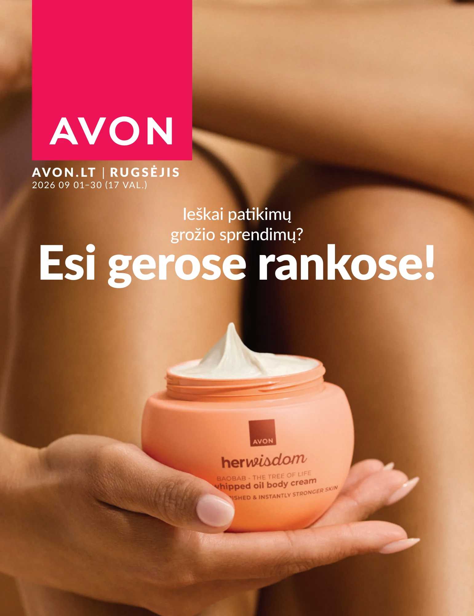 Avon akcijų leidinys, 1 puslapis