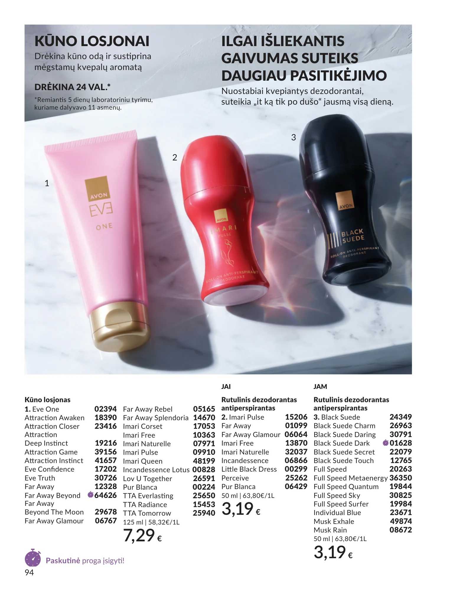 Avon akcijų leidinys, 94 puslapis