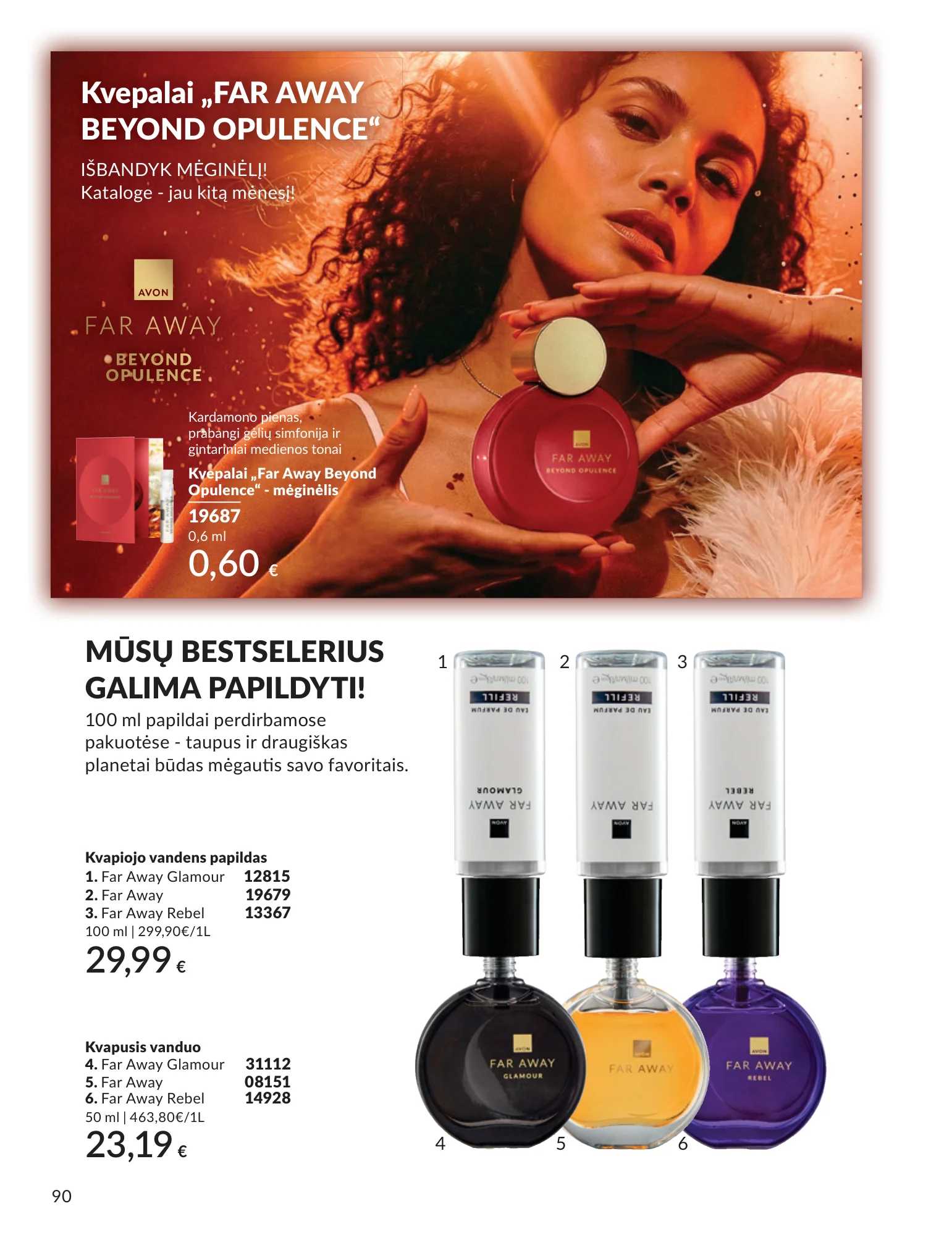Avon akcijų leidinys, 90 puslapis