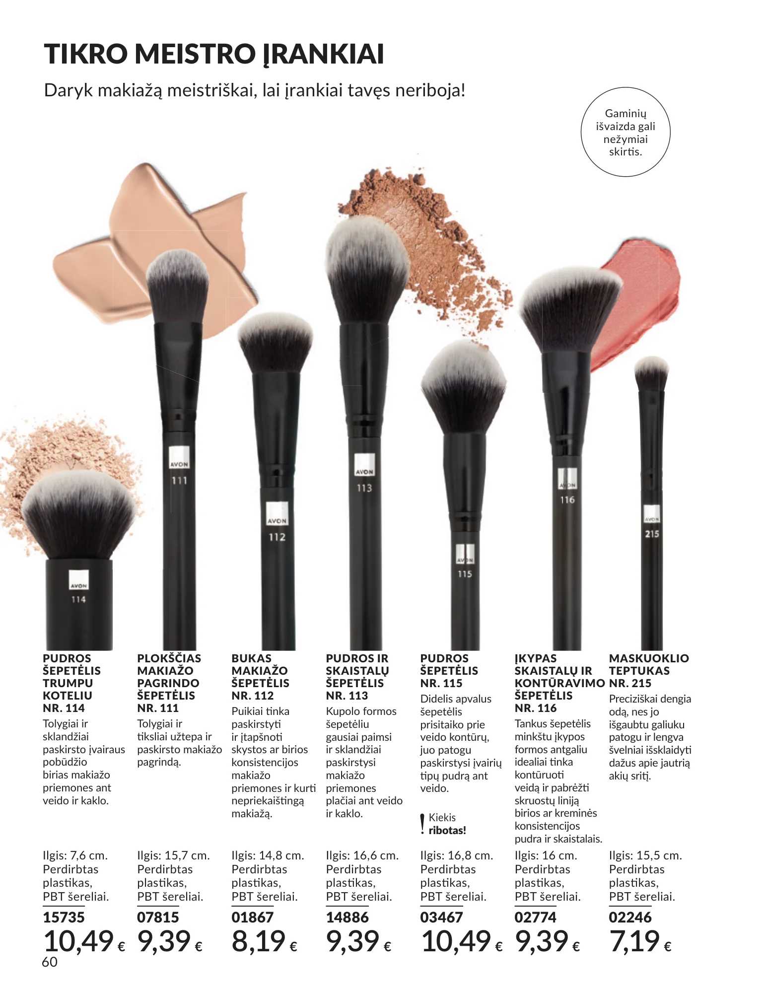 Avon akcijų leidinys, 60 puslapis