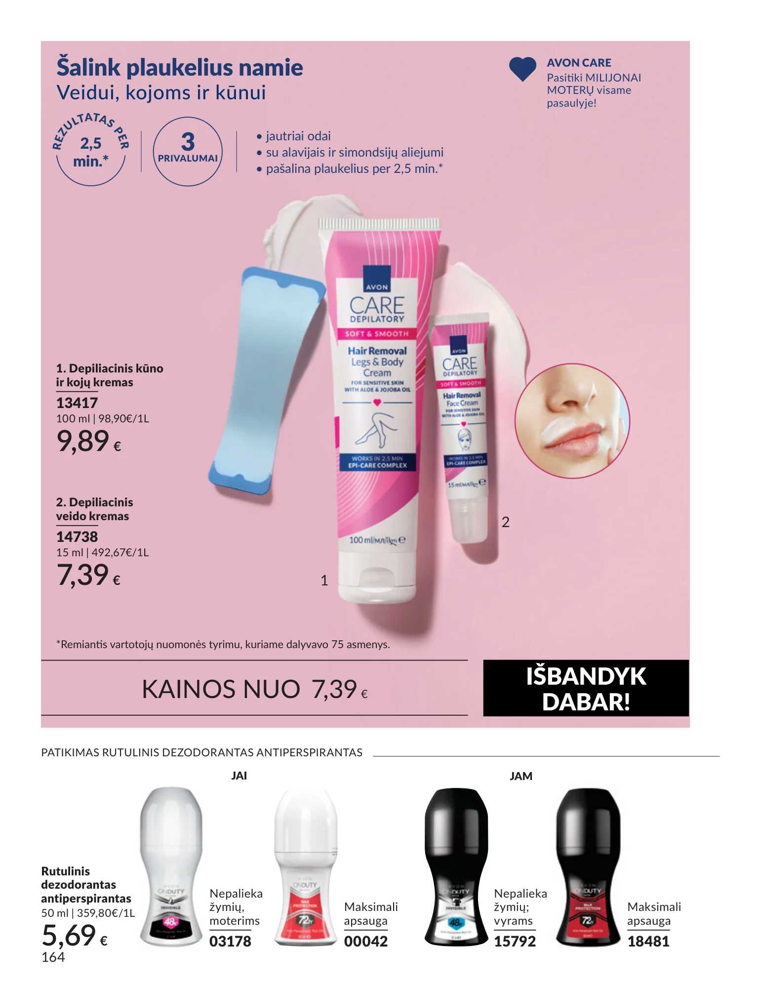 Avon akcijų leidinys, 164 puslapis