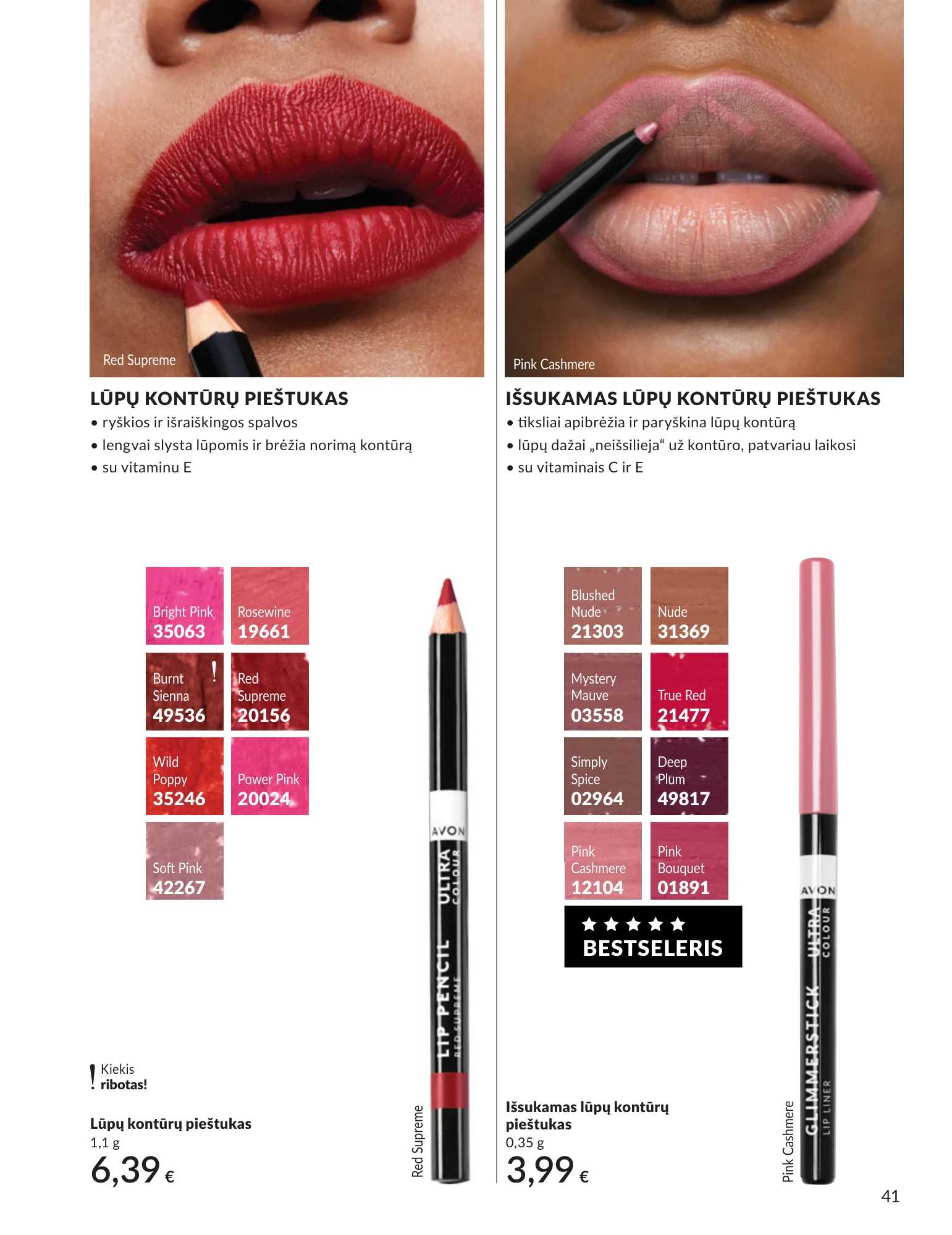 Avon akcijų leidinys, 41 puslapis