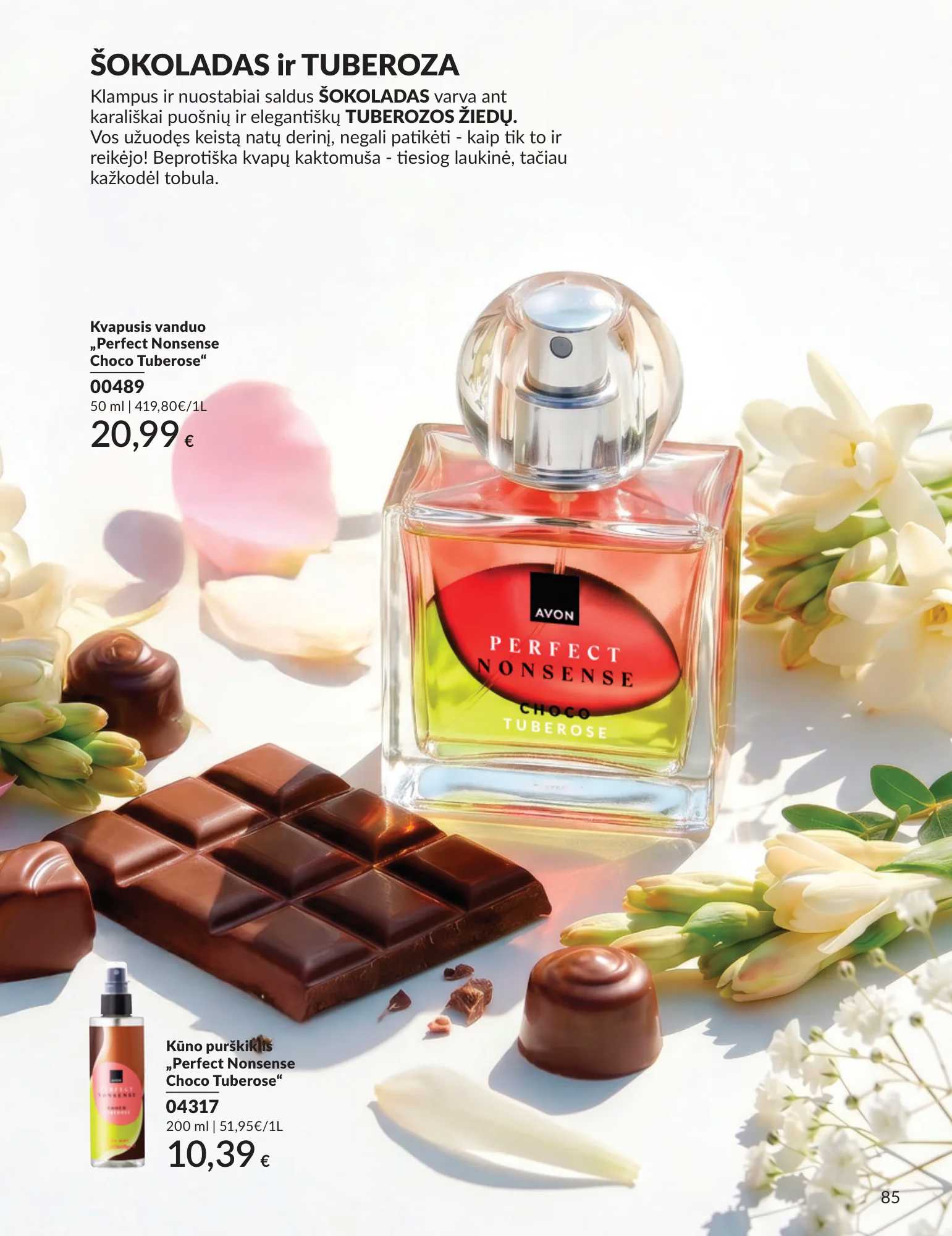 Avon akcijų leidinys, 85 puslapis