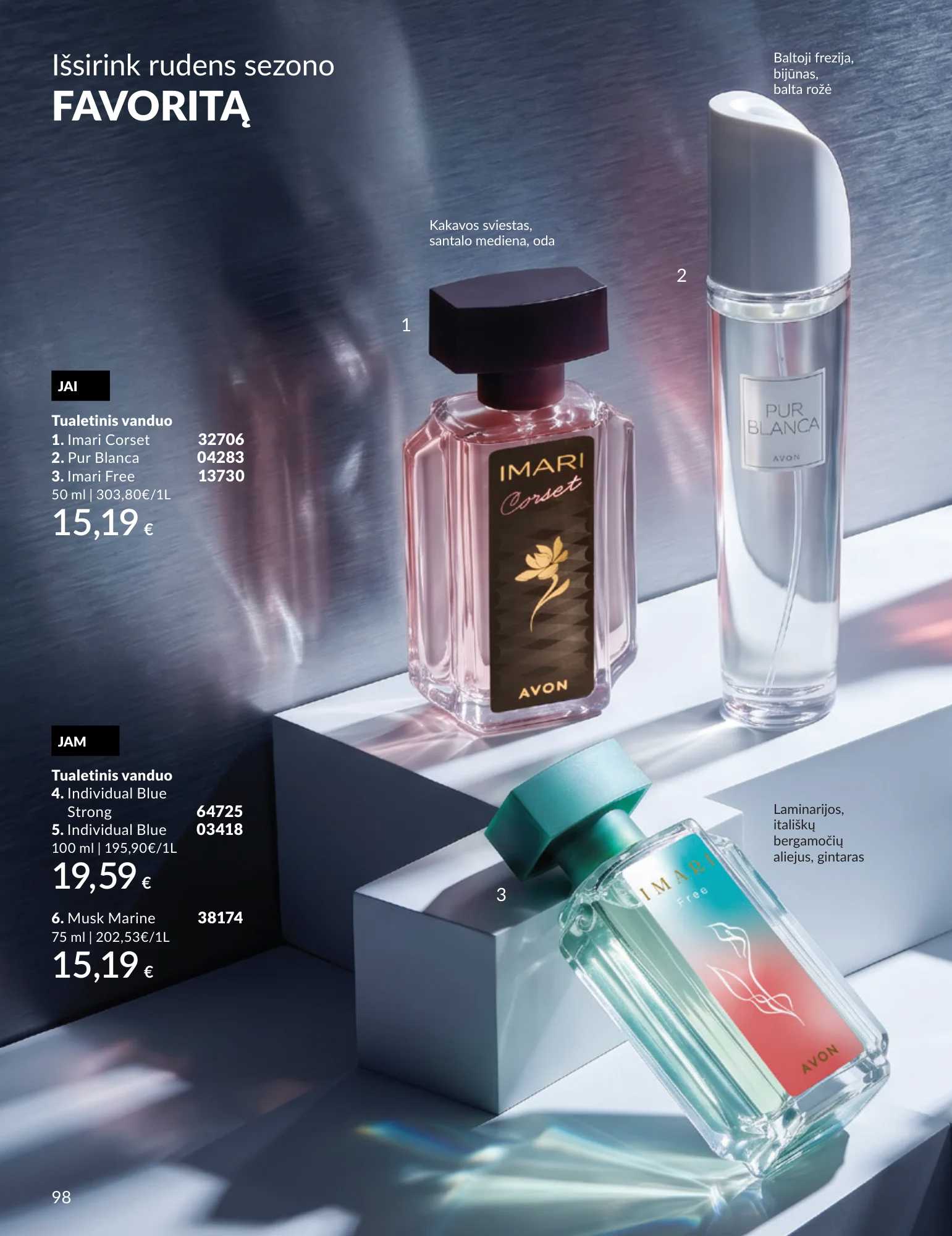 Avon akcijų leidinys, 98 puslapis