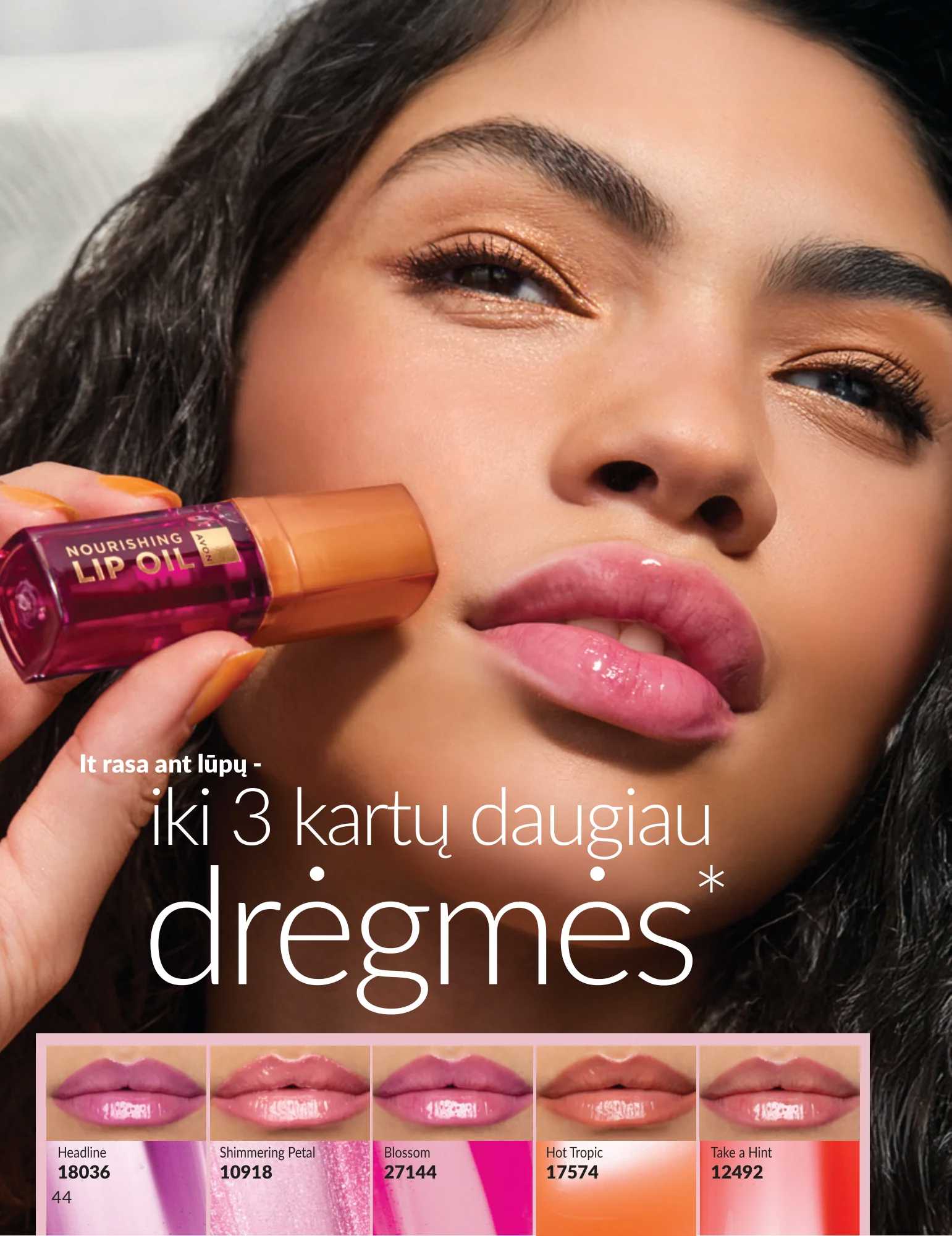 Avon akcijų leidinys, 44 puslapis