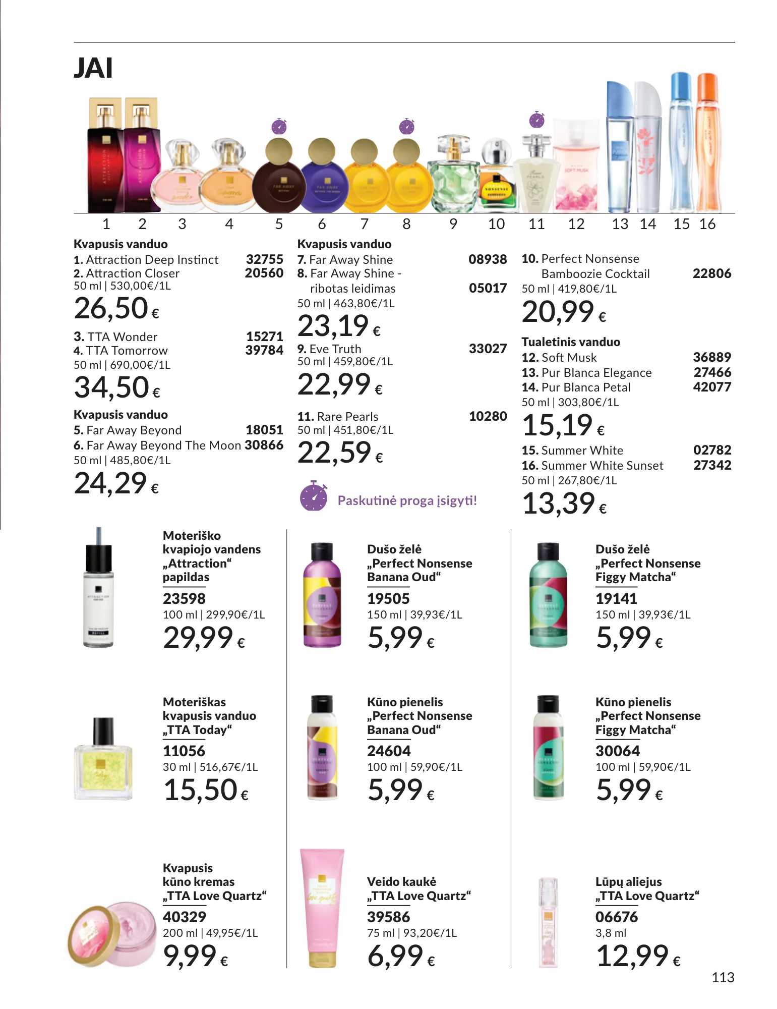Avon akcijų leidinys, 113 puslapis