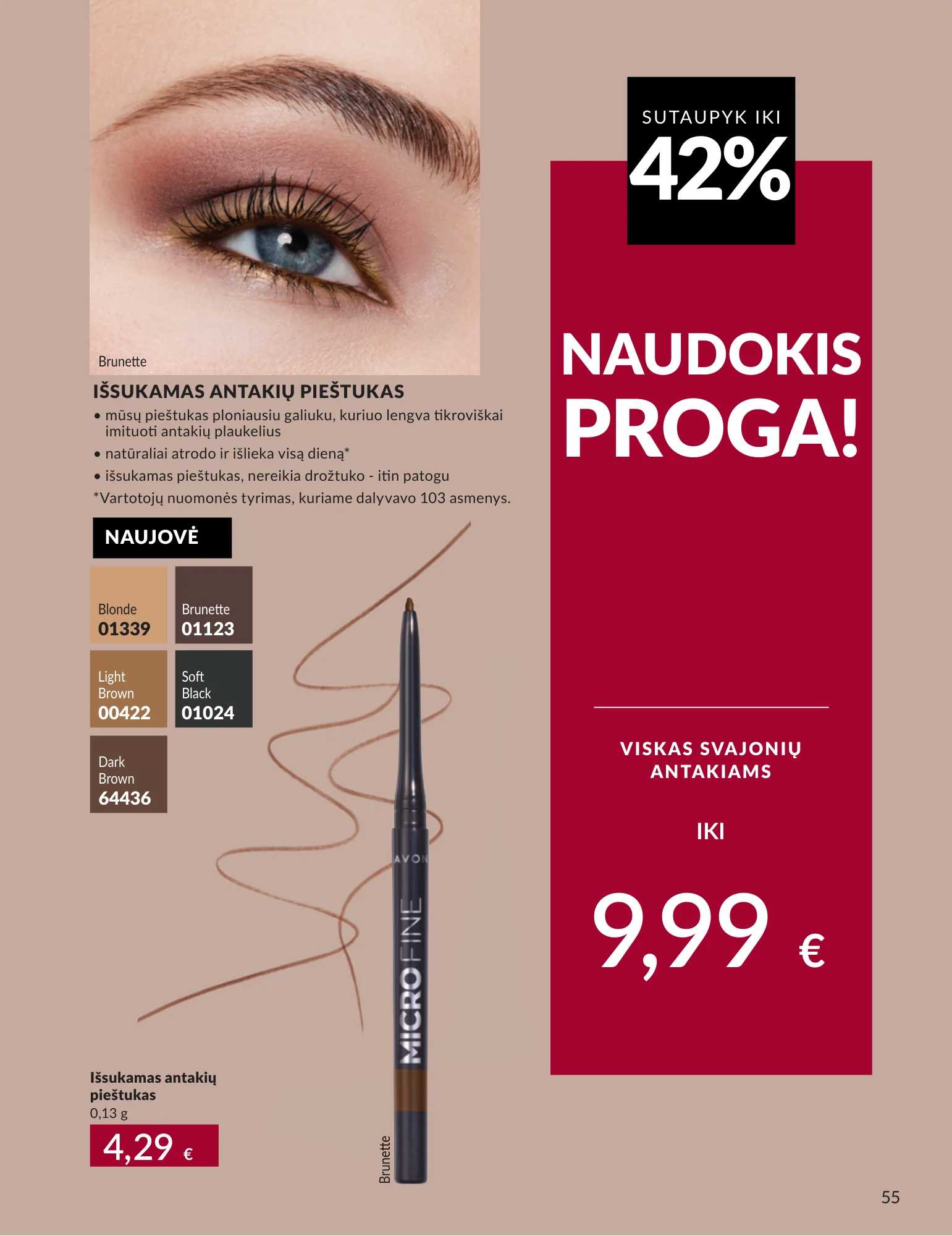 Avon akcijų leidinys, 55 puslapis