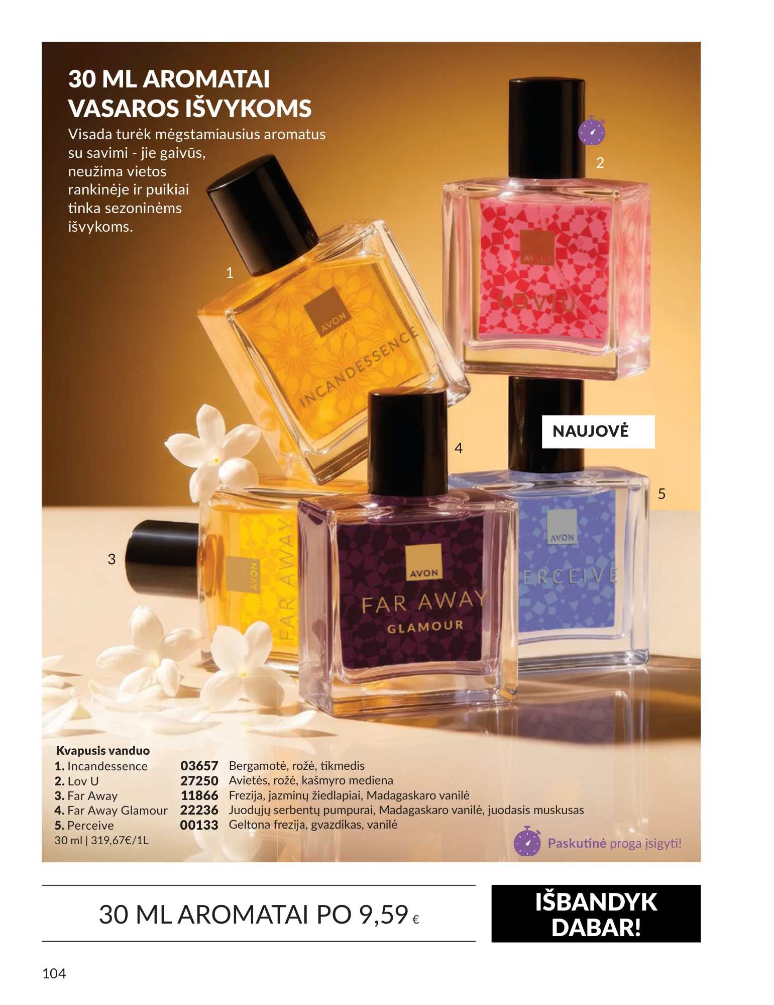 Avon akcijų leidinys, 104 puslapis
