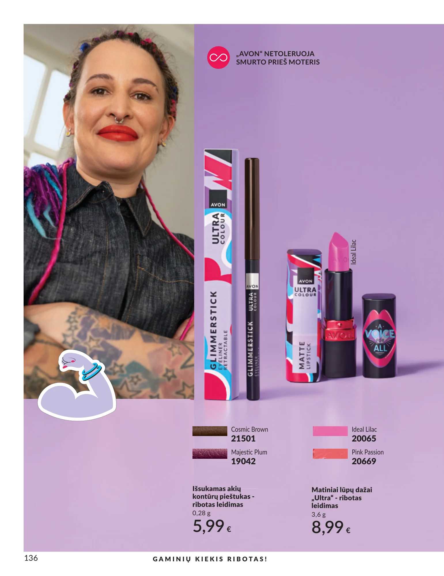 Avon akcijų leidinys, 136 puslapis