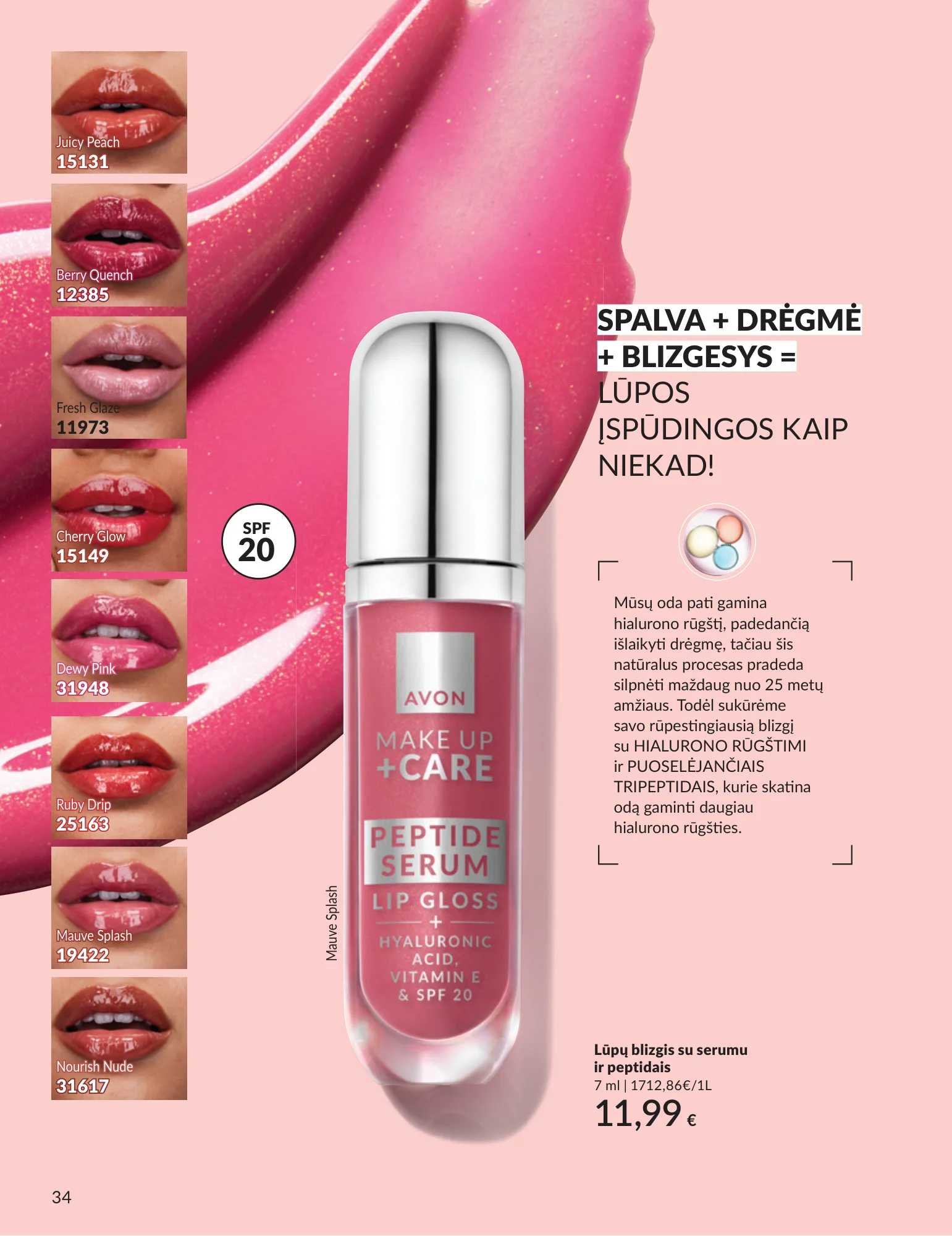 Avon akcijų leidinys, 34 puslapis