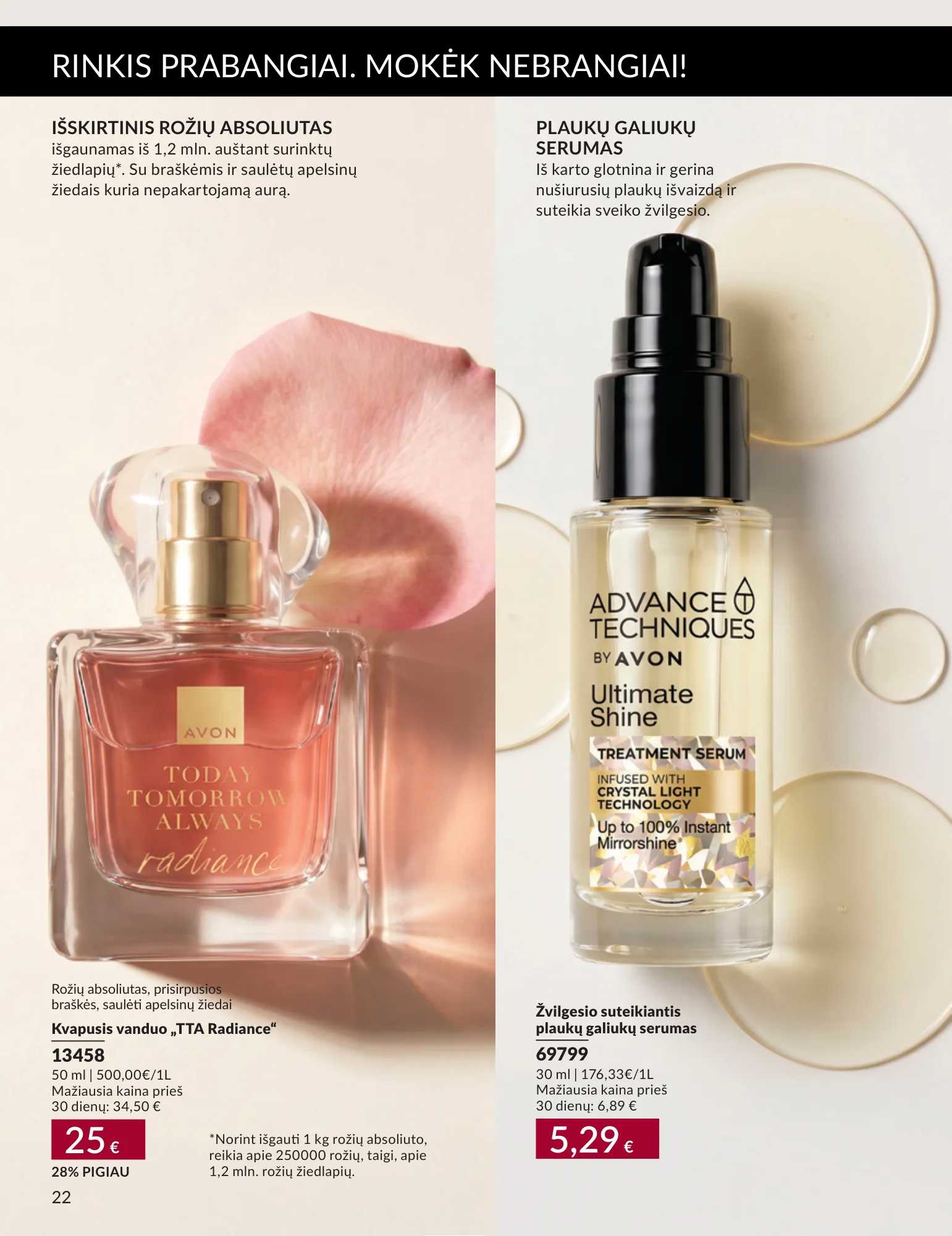 Avon akcijų leidinys, 22 puslapis