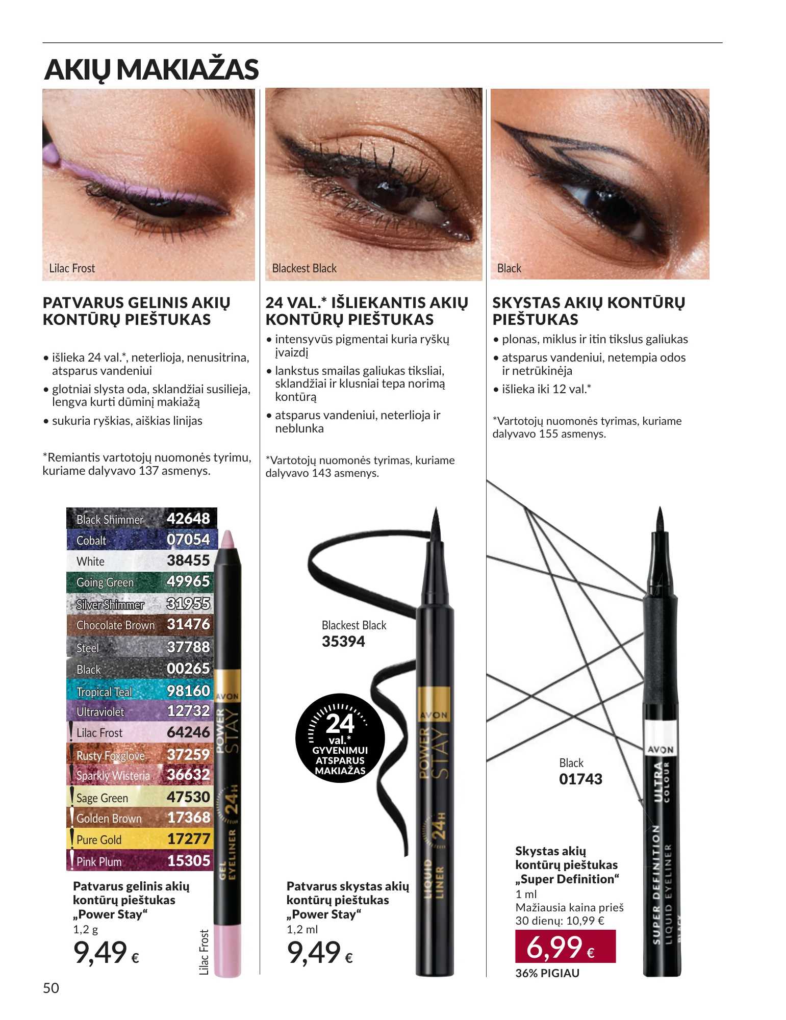 Avon akcijų leidinys, 50 puslapis