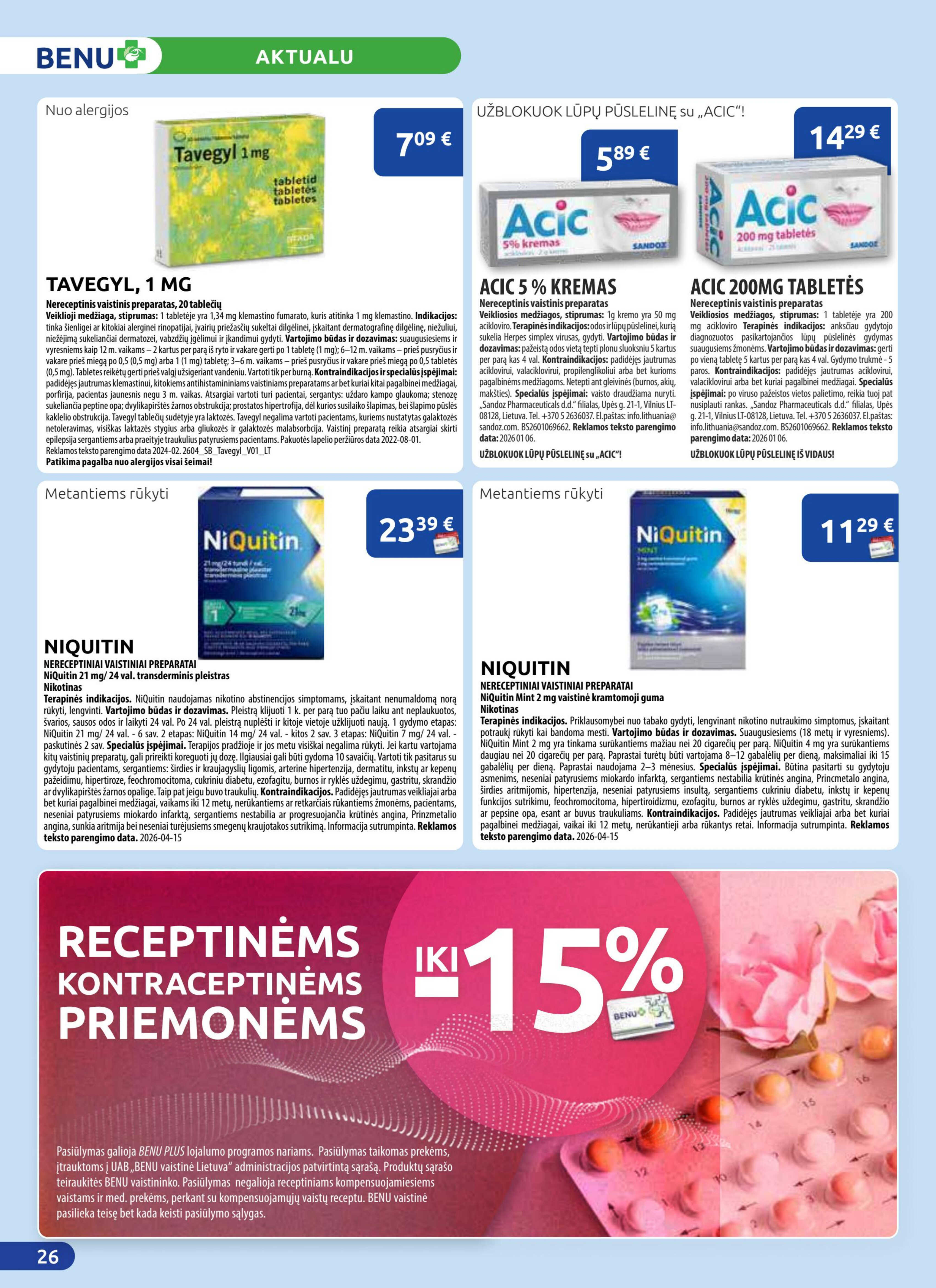 Benu akcijų leidinys, 26 puslapis
