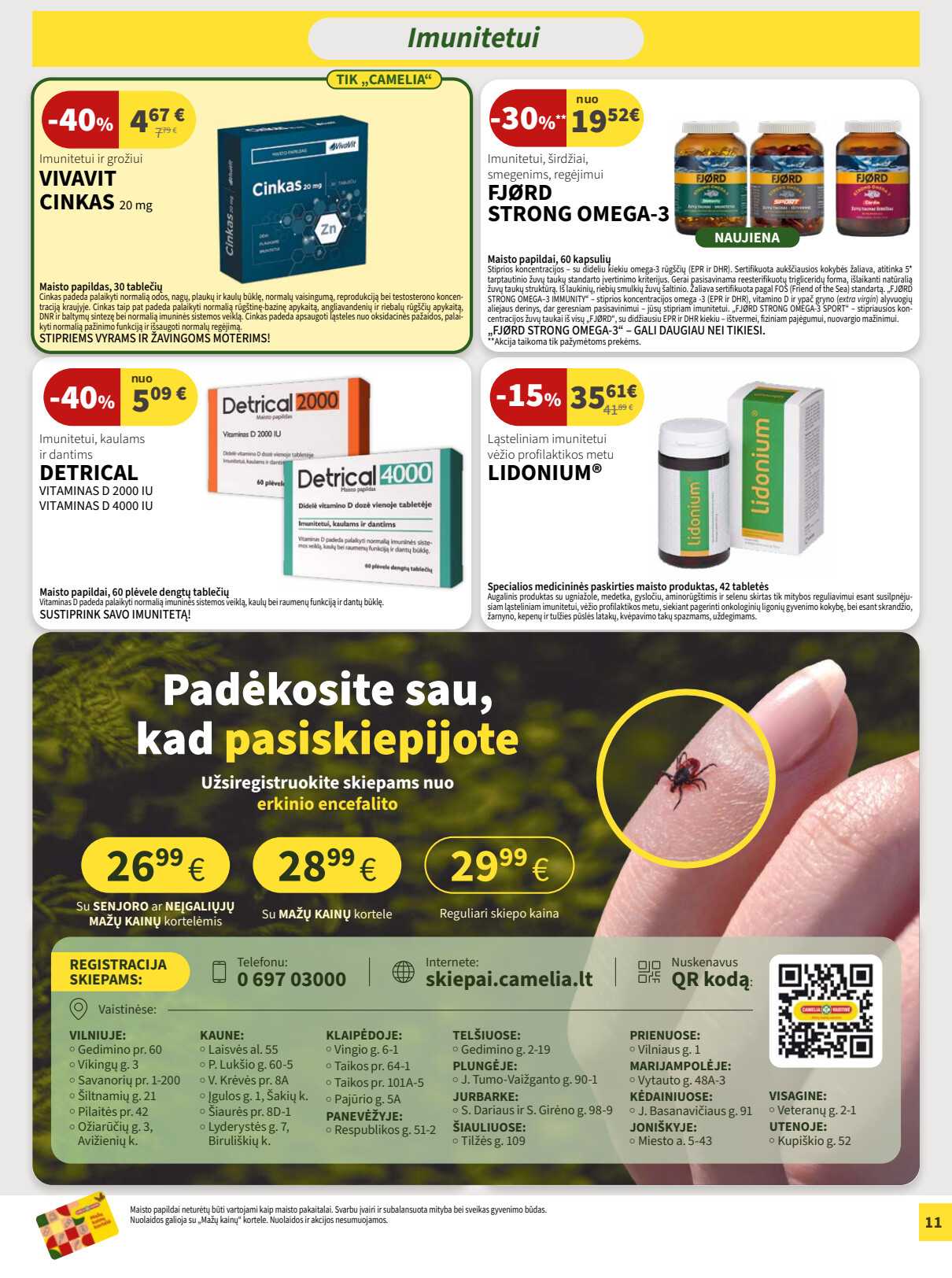 Camelia vaistinė akcijų leidinys, 11 puslapis