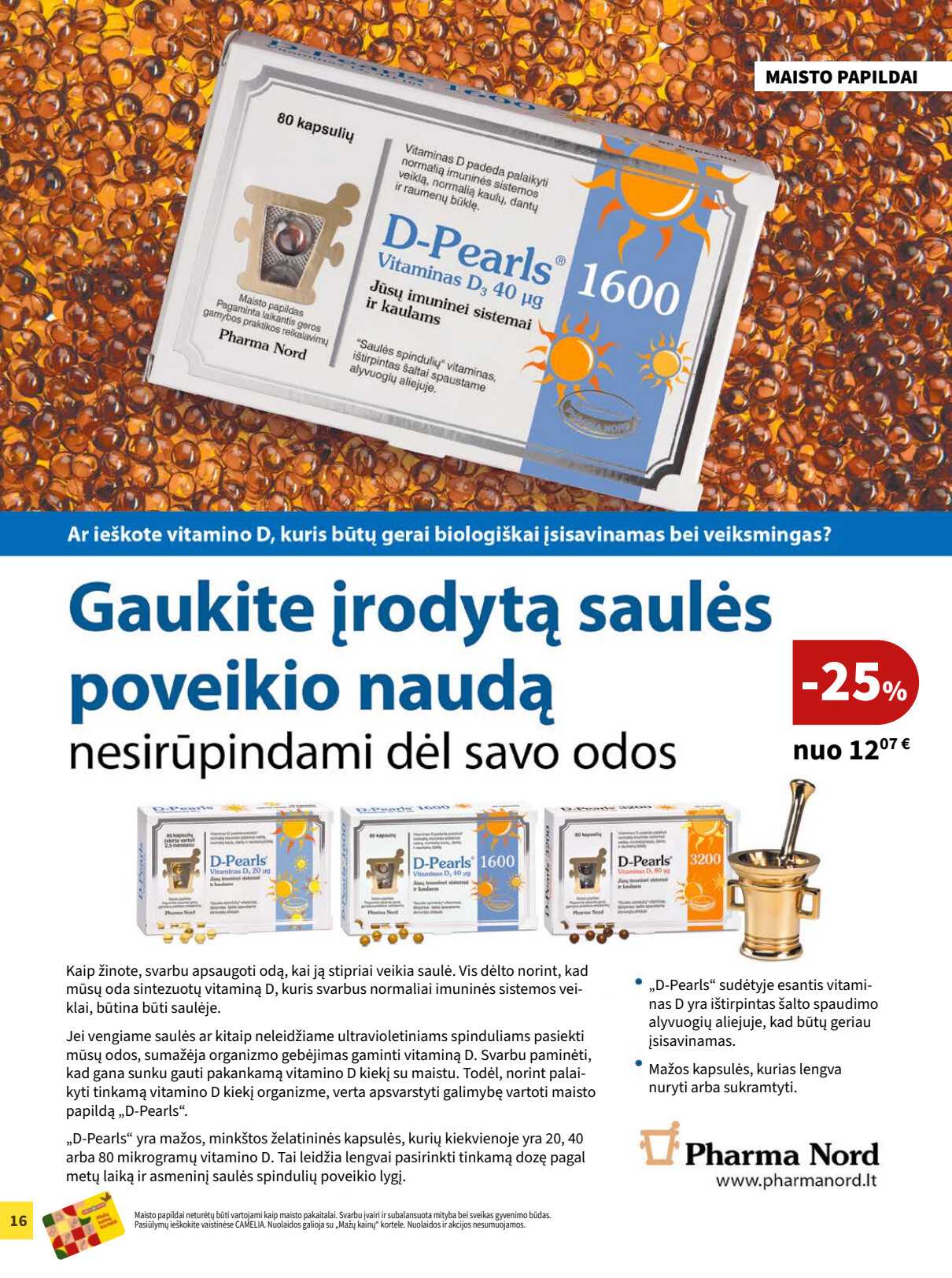 Camelia vaistinė akcijų leidinys, 16 puslapis