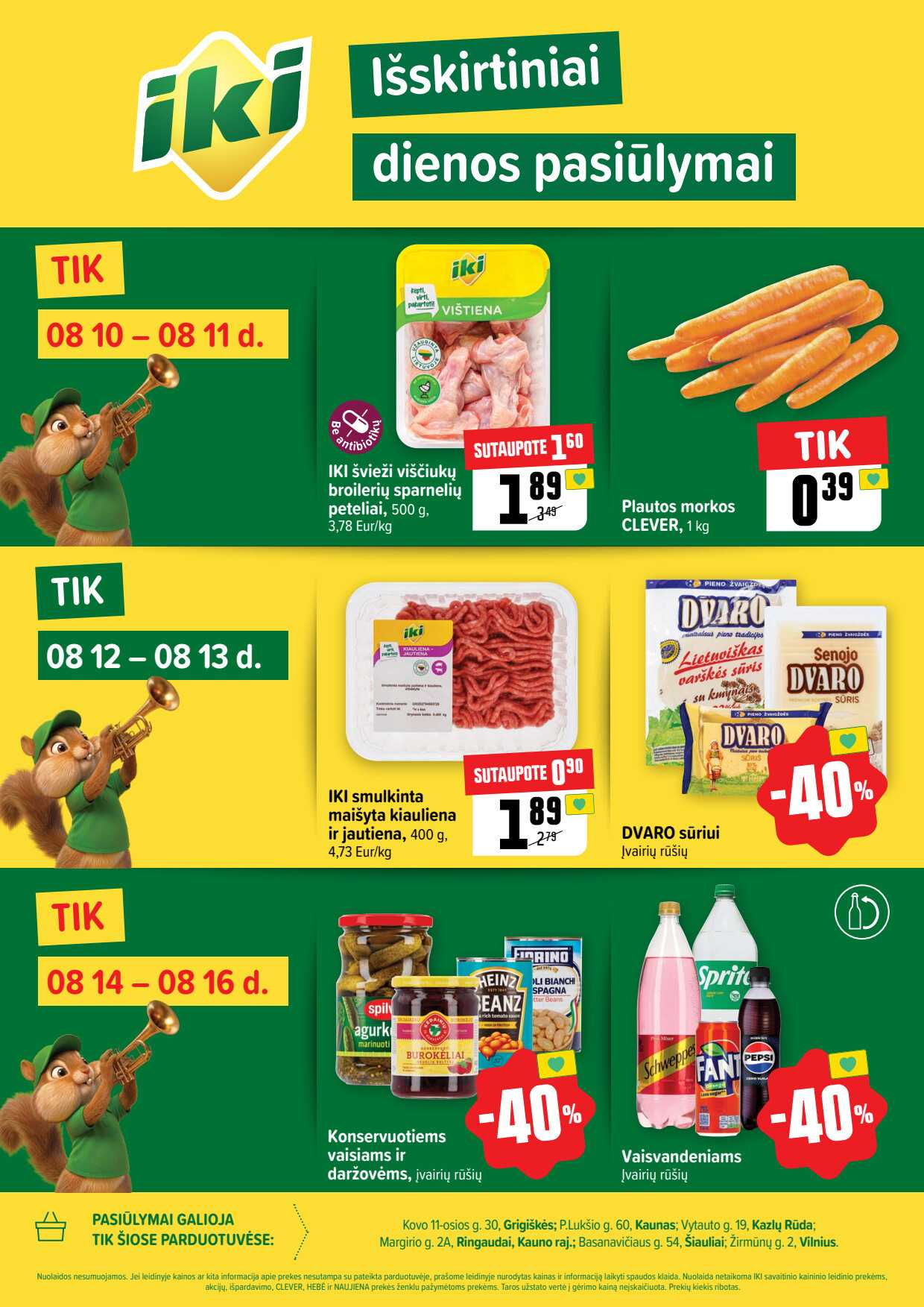 Akcijų leidinys Iki akcijų leidinys „Išskirtiniai dienos pasiūlymai“