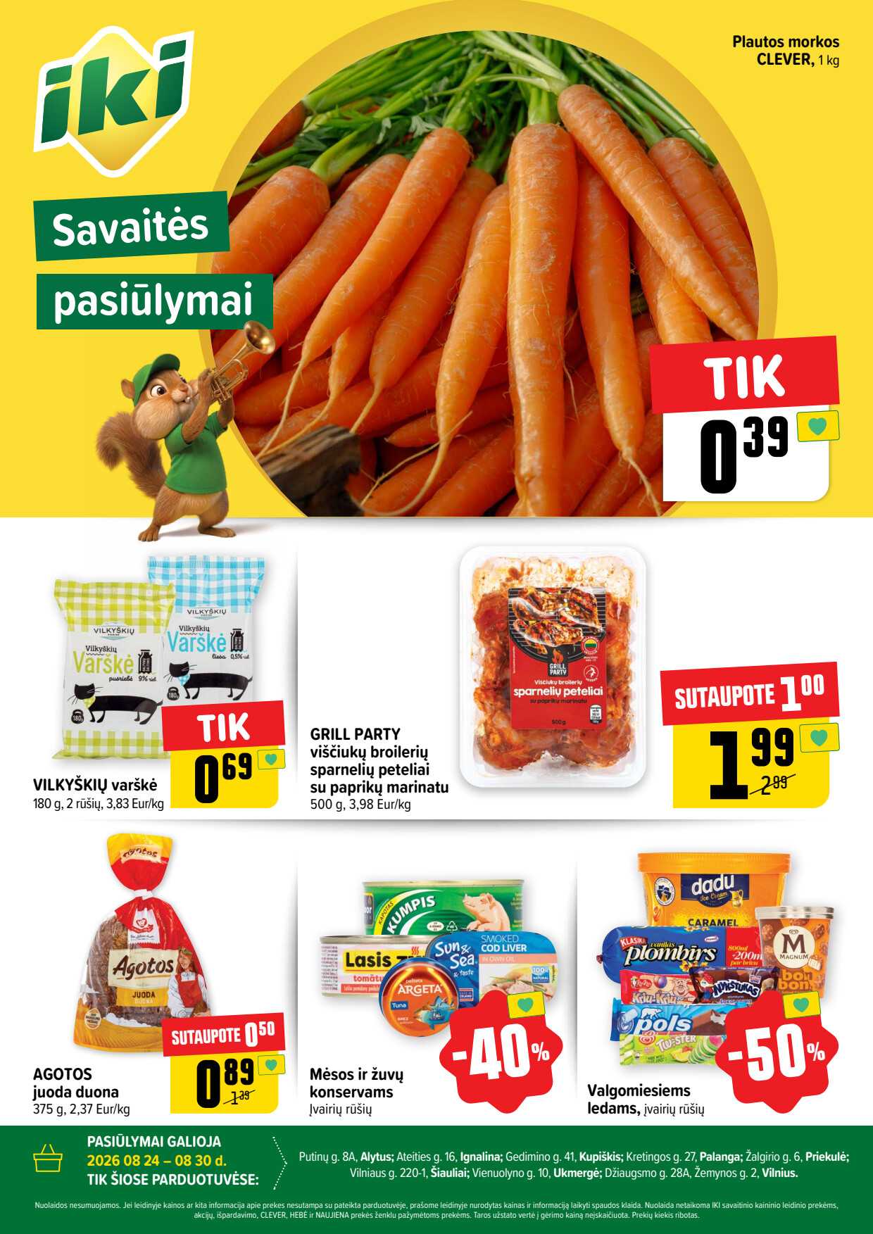 Akcijų leidinys Iki akcijų leidinys „Savaitės pasiūlymai“