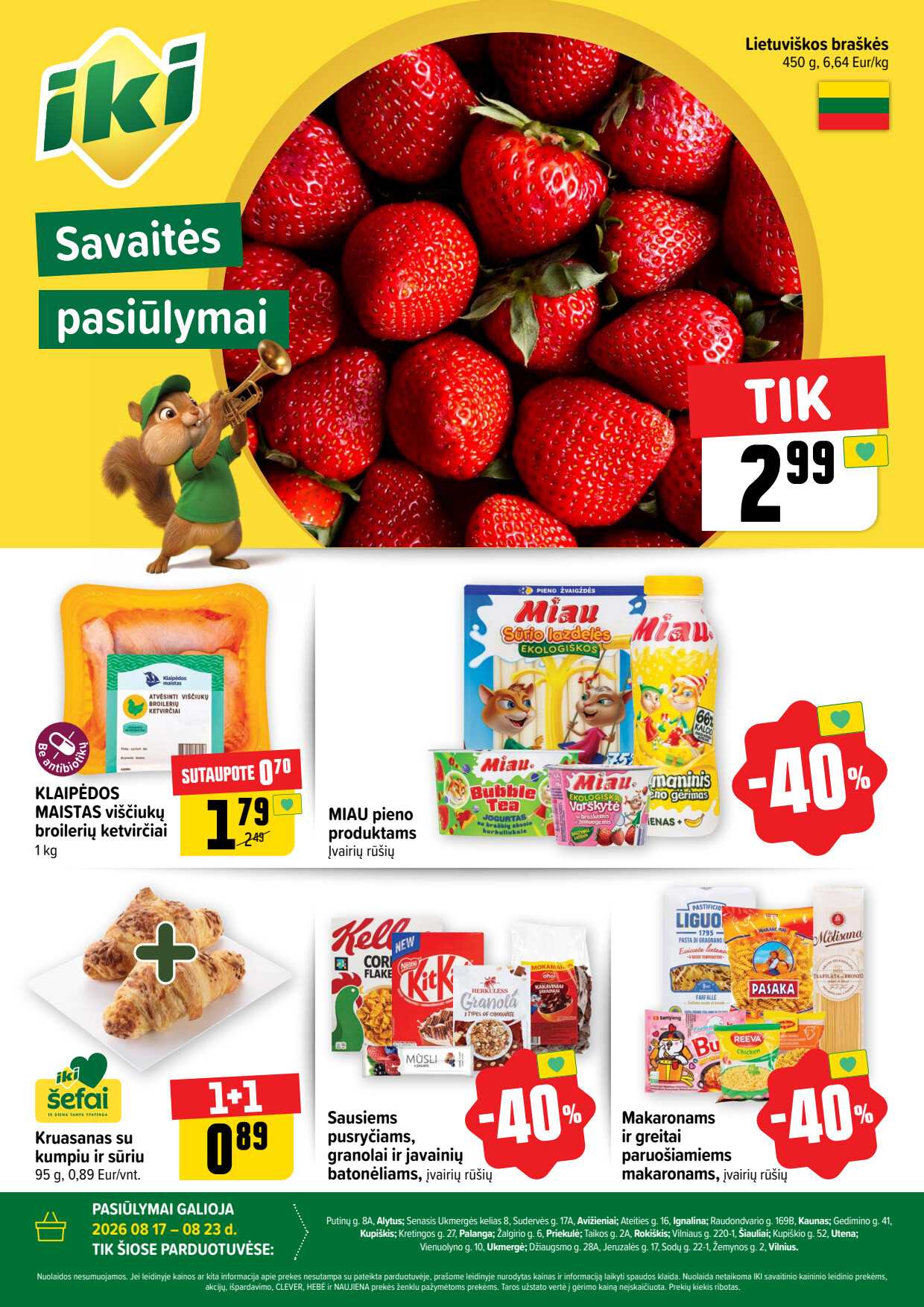 Akcijų leidinys Iki akcijų leidinys „Savaitės pasiūlymai“