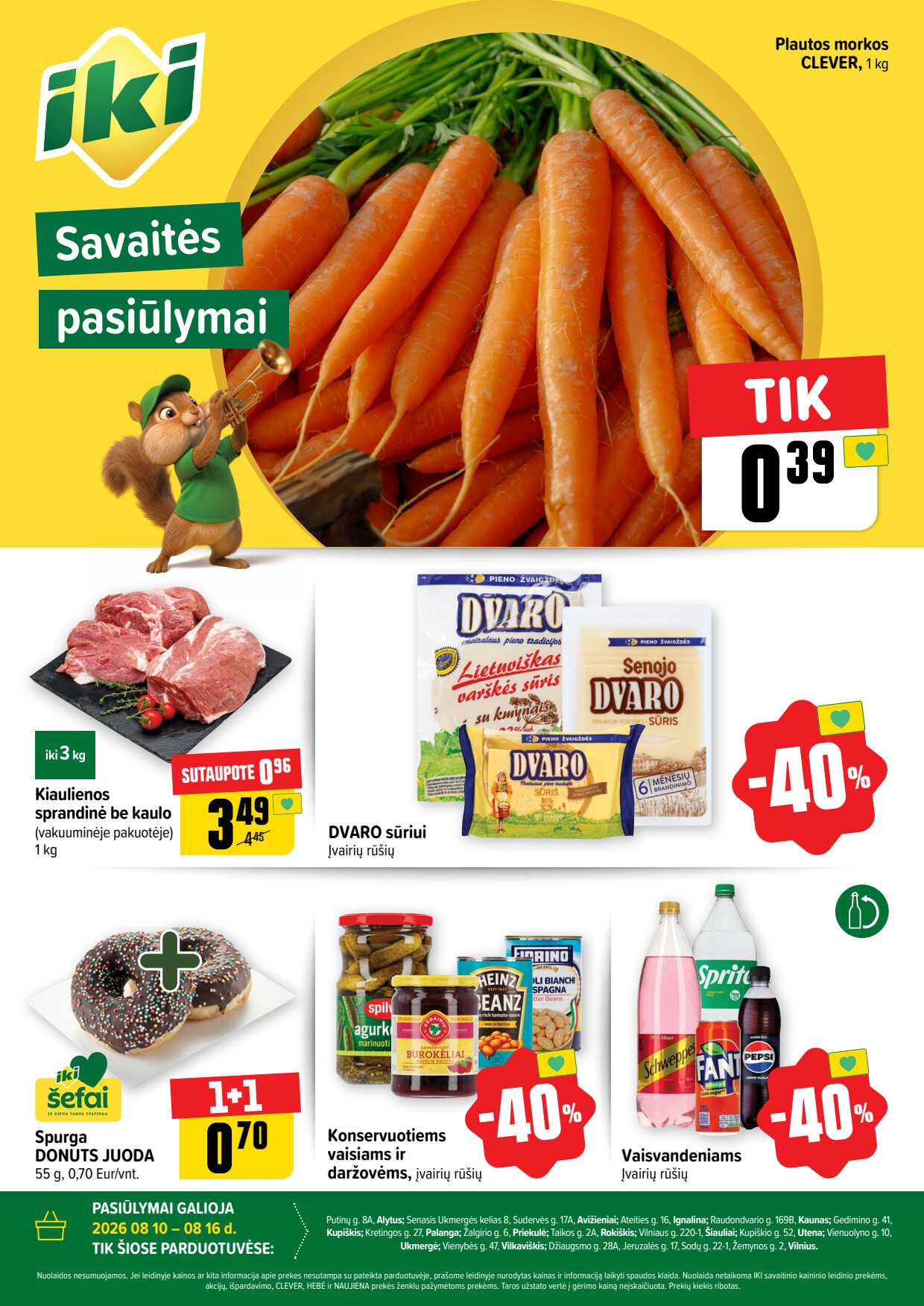 Akcijų leidinys Iki akcijų leidinys „Savaitės pasiūlymai“
