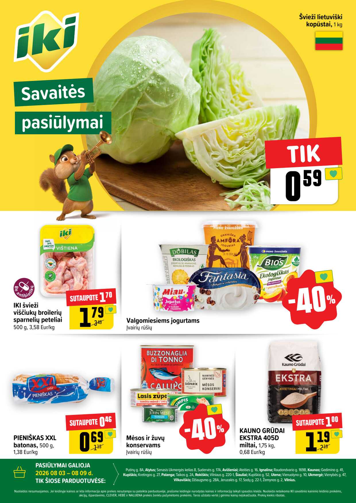 Akcijų leidinys Iki akcijų leidinys „Savaitės pasiūlymai“