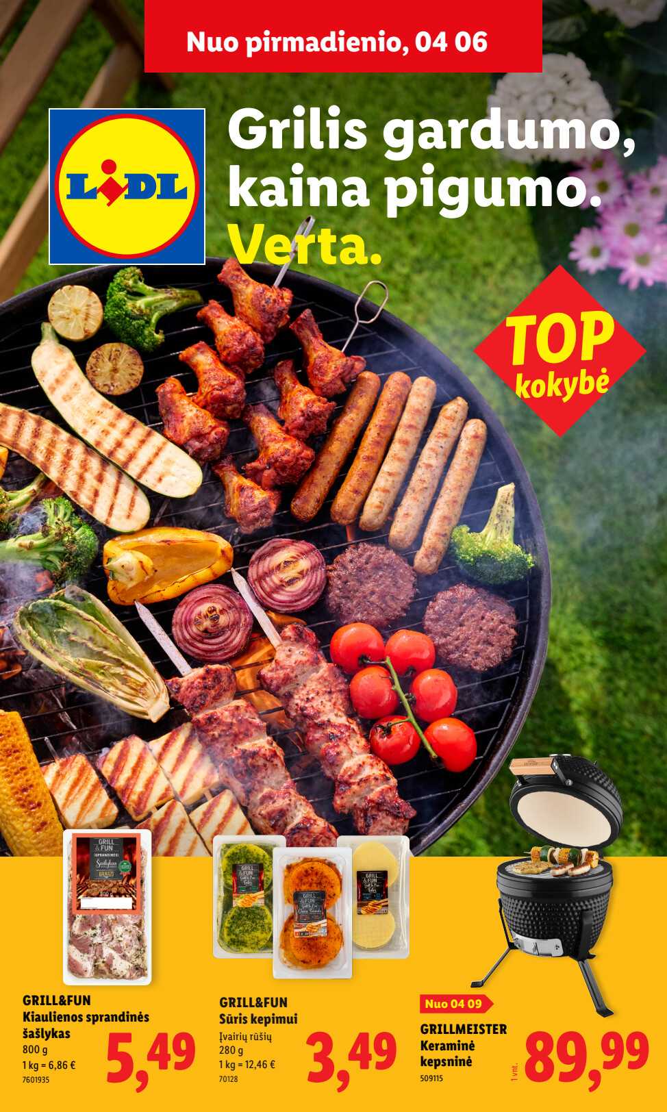 Akcijų leidinys Lidl akcijų leidinys „Grilio katalogas“