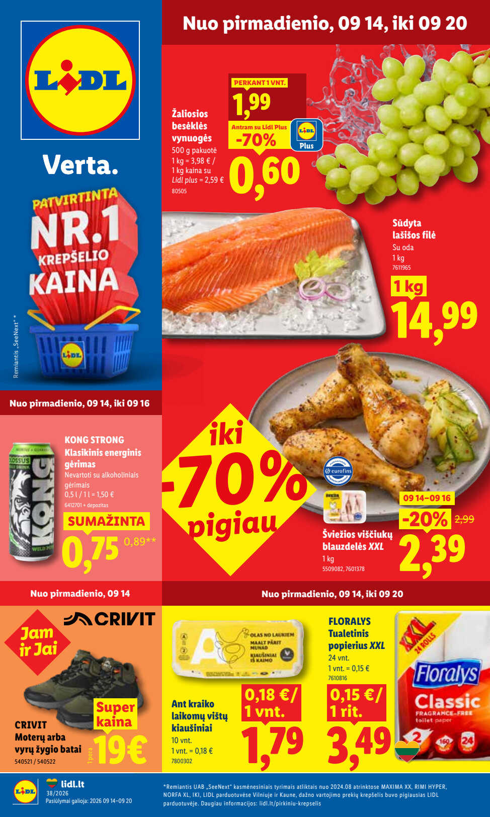 Akcijų leidinys Lidl akcijų leidinys „Maisto prekių pasiūlymai“