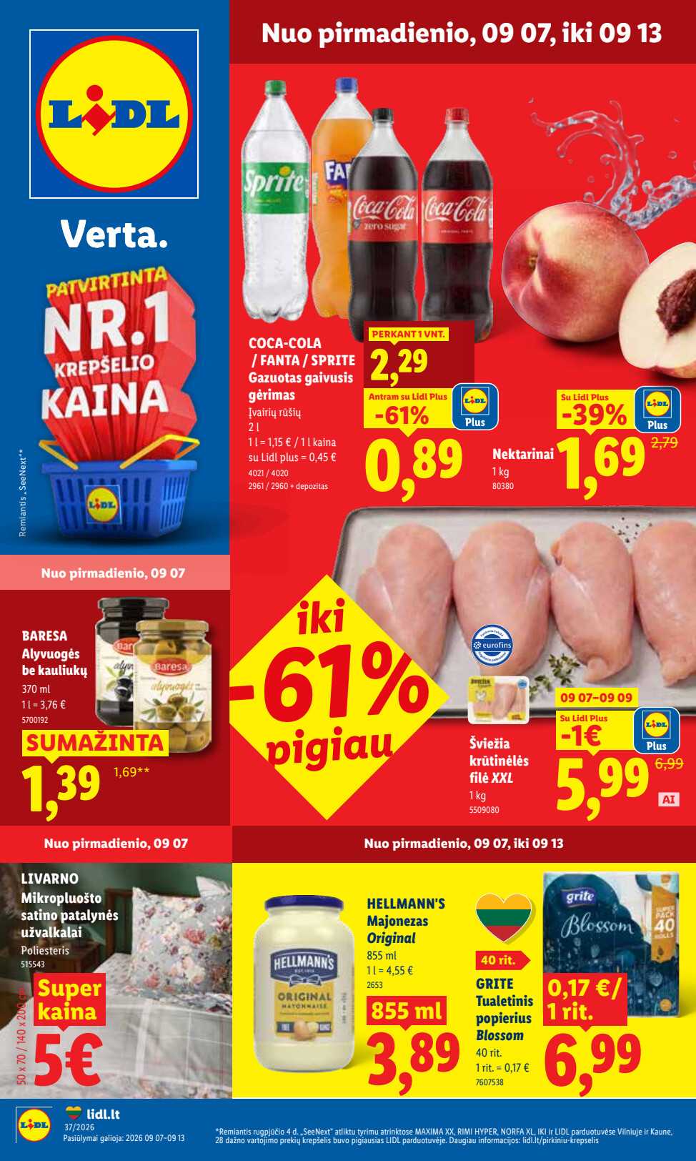Akcijų leidinys Lidl akcijų leidinys „Maisto prekių pasiūlymai“