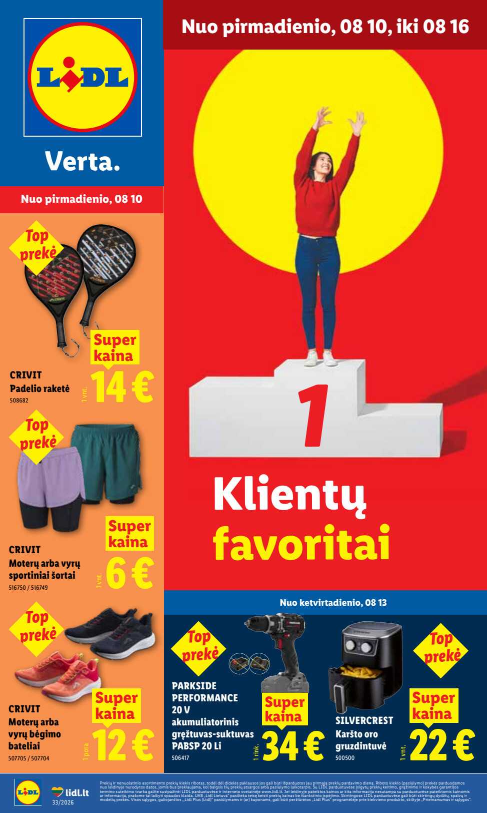 Akcijų leidinys Lidl akcijų leidinys „Ne maisto prekių pasiūlymai“