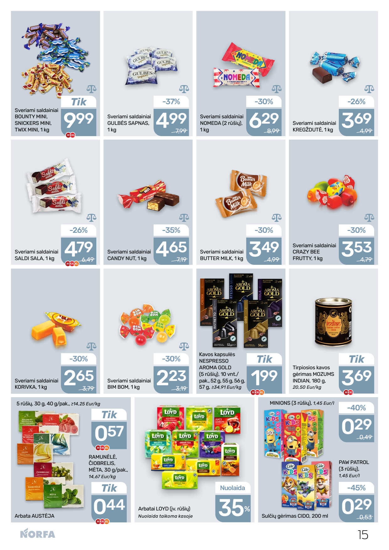 Norfa akcijų leidinys, 15 puslapis