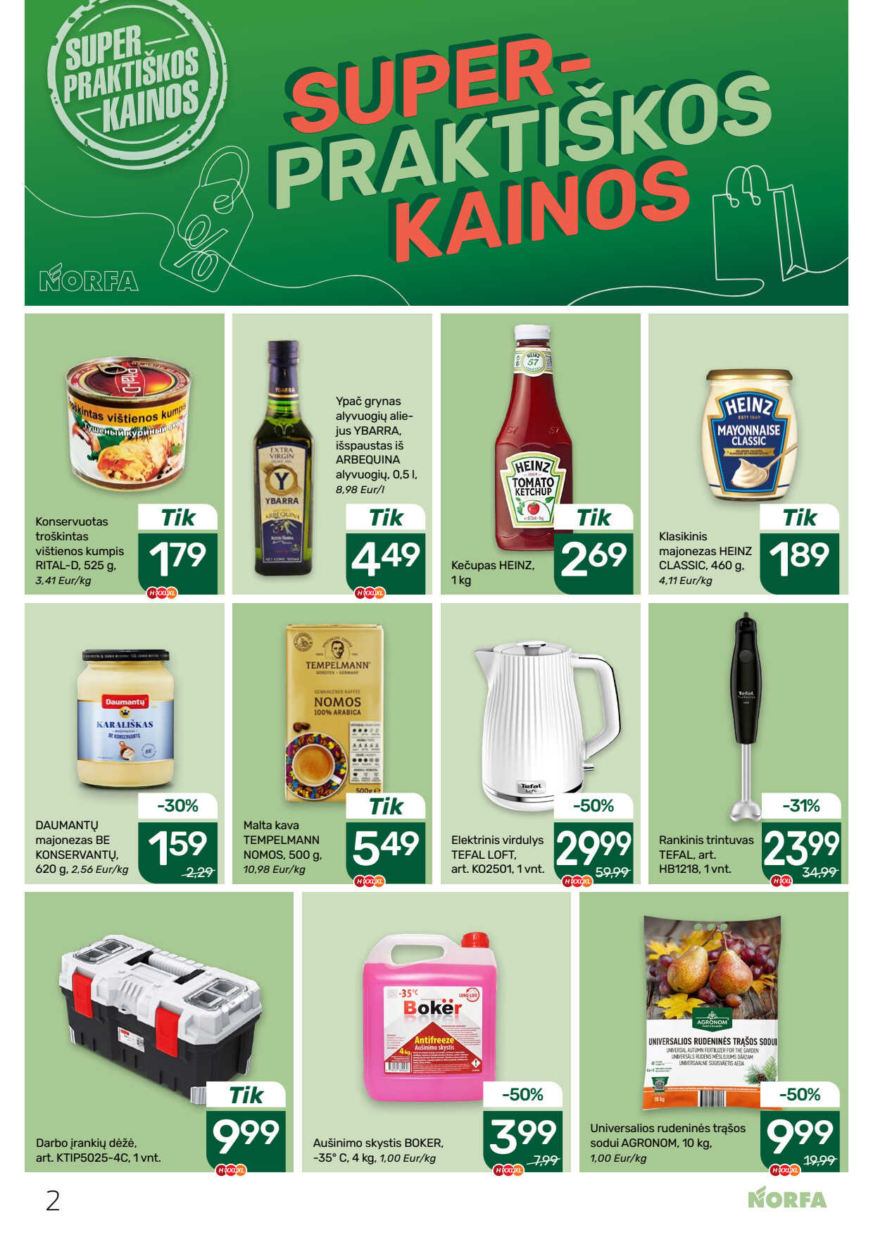 Norfa akcijų leidinys, 2 puslapis