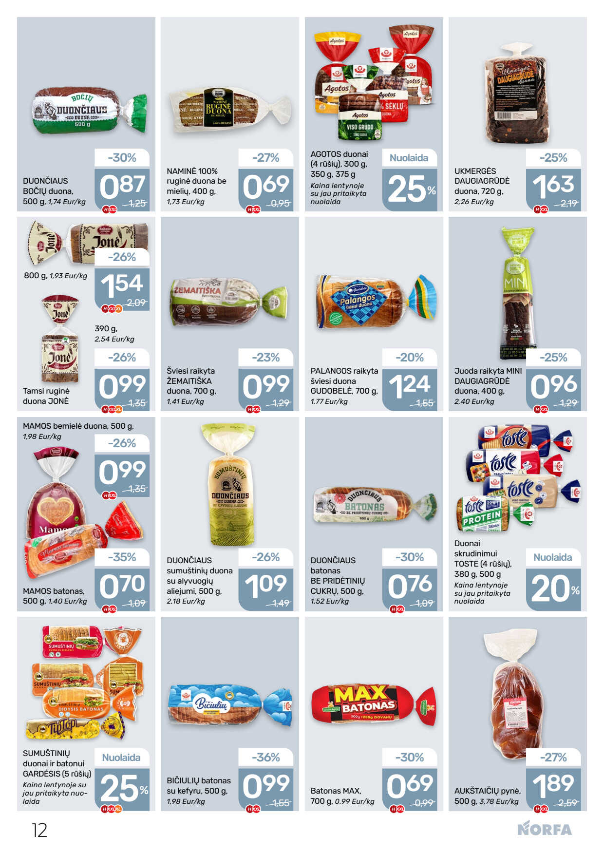 Norfa akcijų leidinys, 12 puslapis