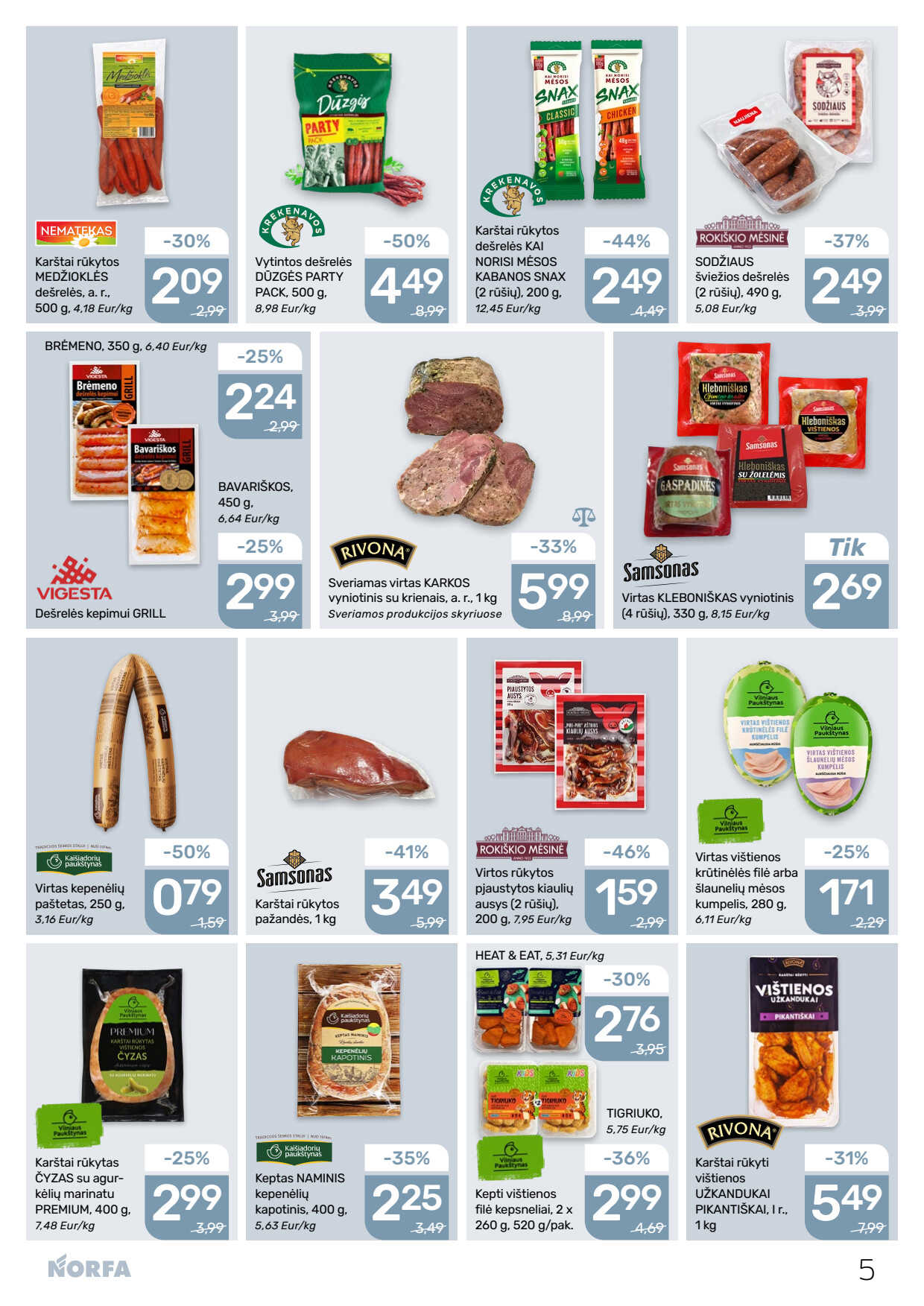 Norfa akcijų leidinys, 5 puslapis