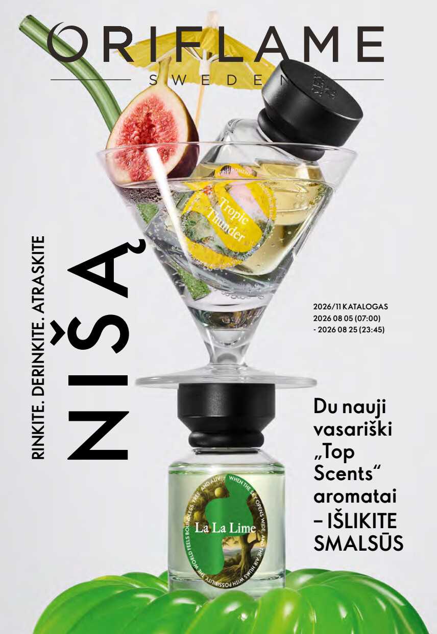 Akcijų leidinys Oriflame prekių katalogas