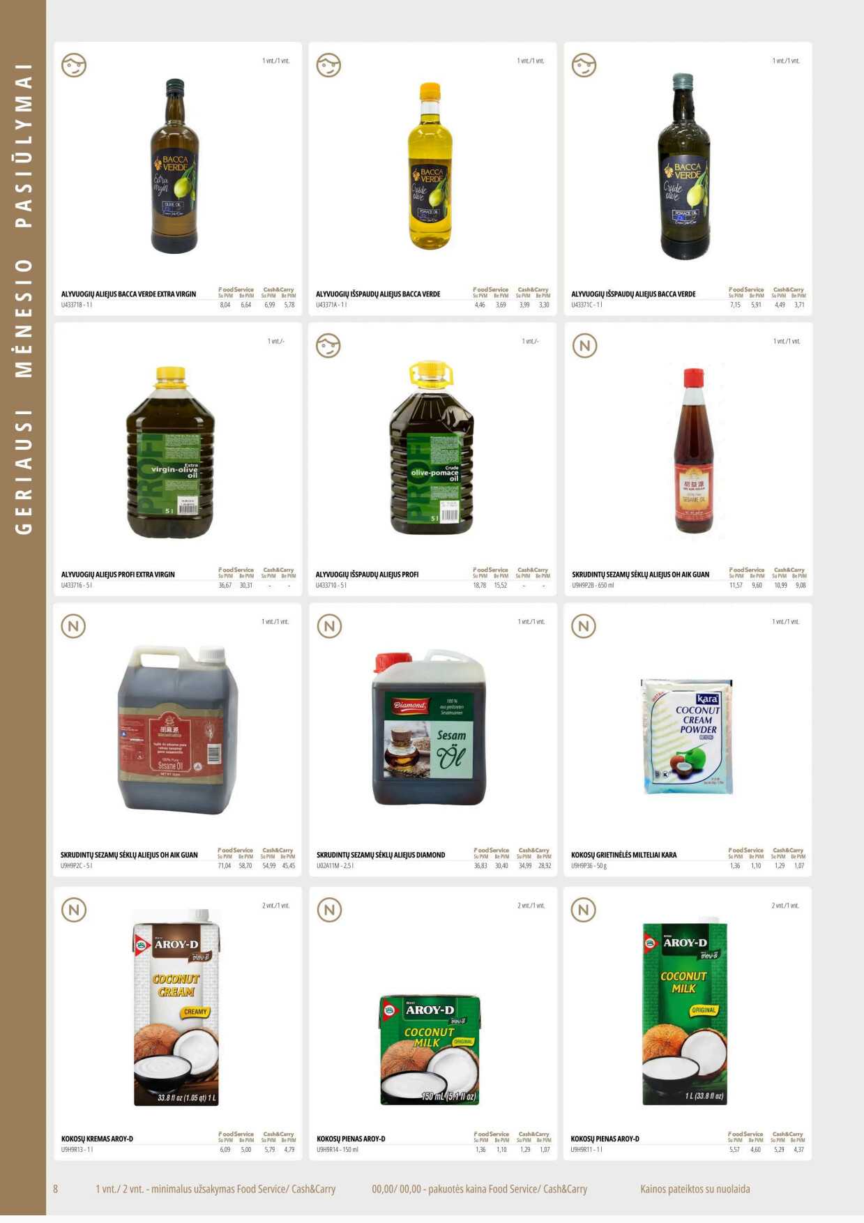 Promo „Food service“ akcijų leidinys, 8 puslapis