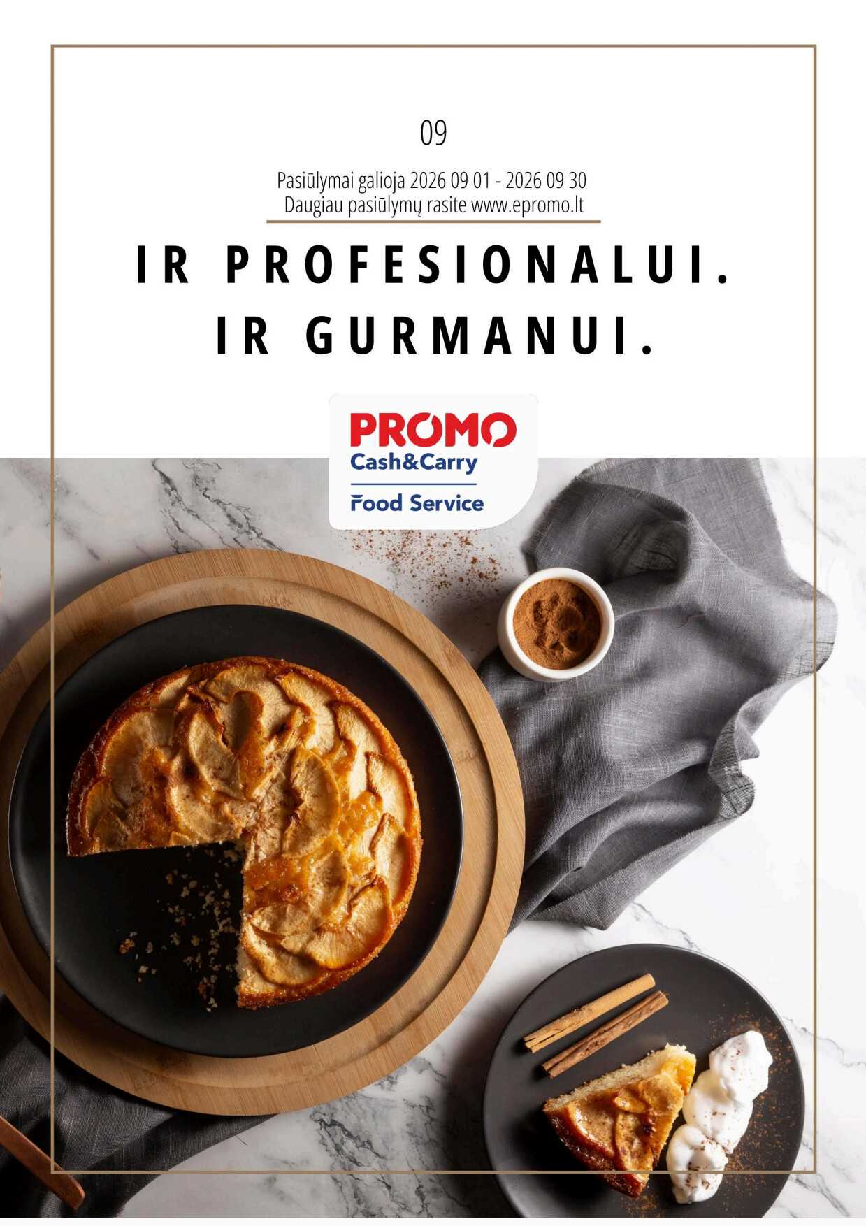 Promo „Food service“ akcijų leidinys, 1 puslapis