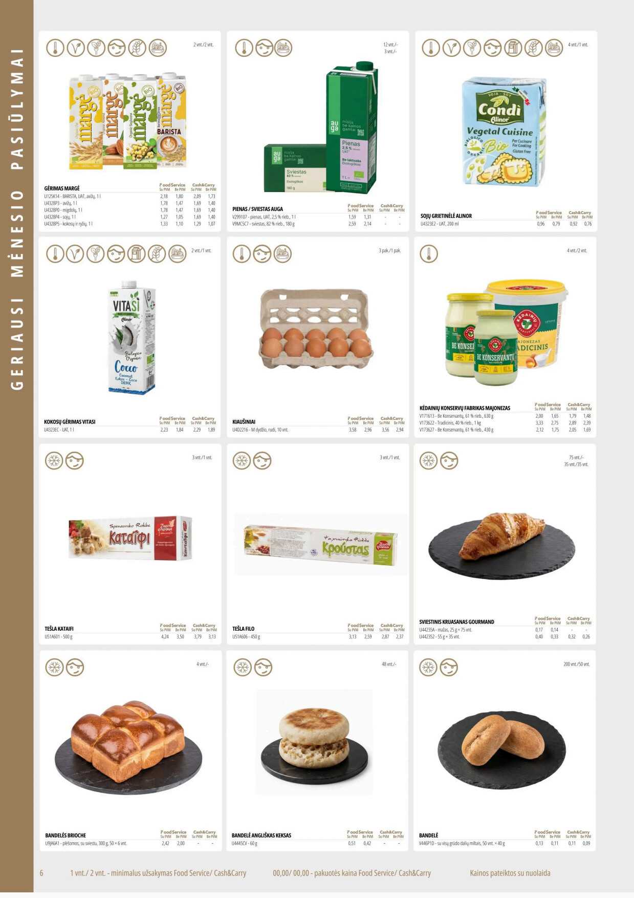 Promo „Food service“ akcijų leidinys, 6 puslapis