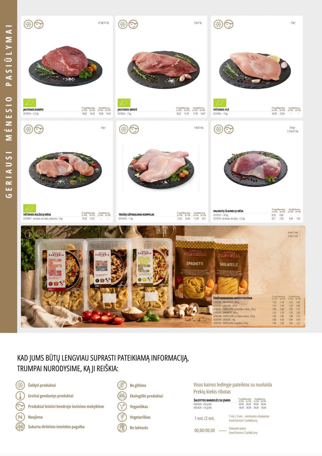 Promo „Food service“ akcijų leidinys, 2 puslapis