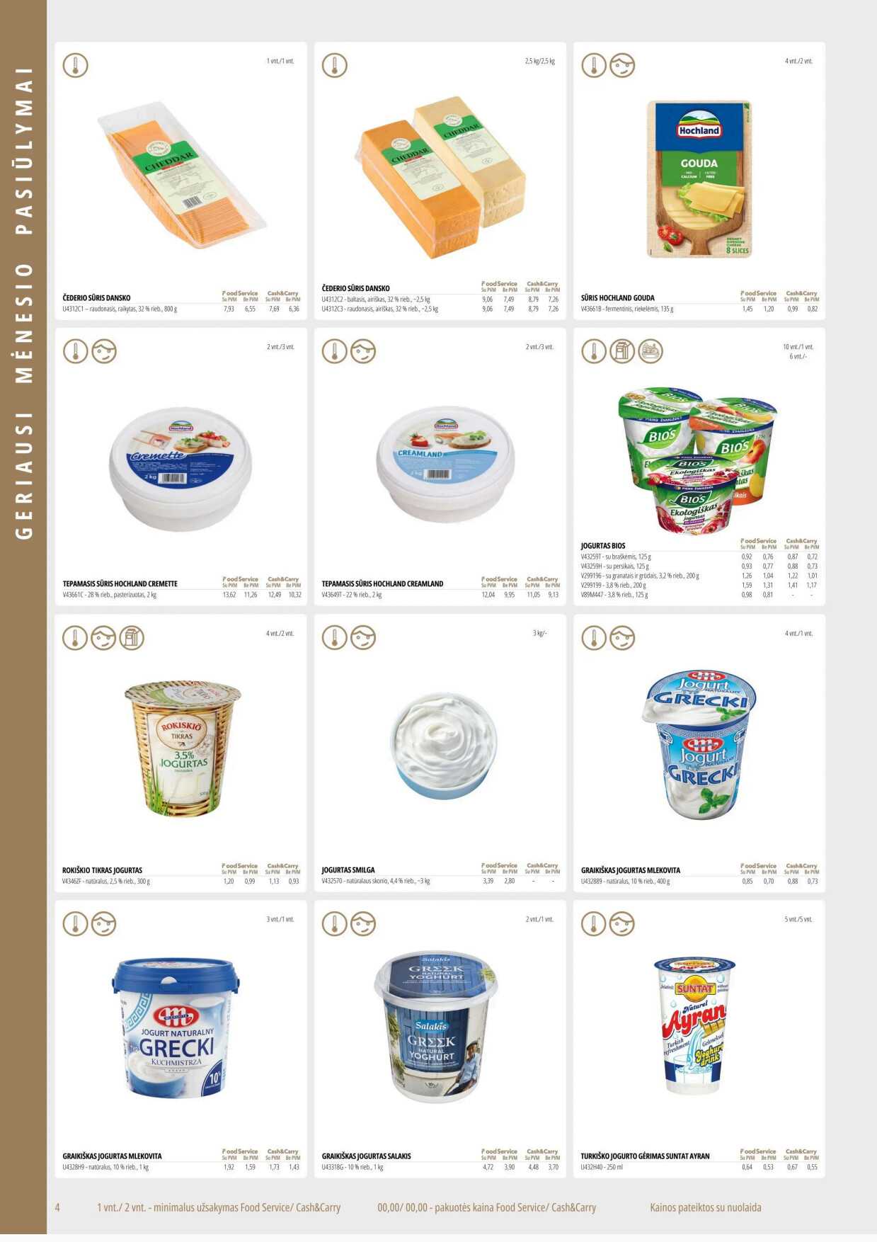 Promo „Food service“ akcijų leidinys, 4 puslapis