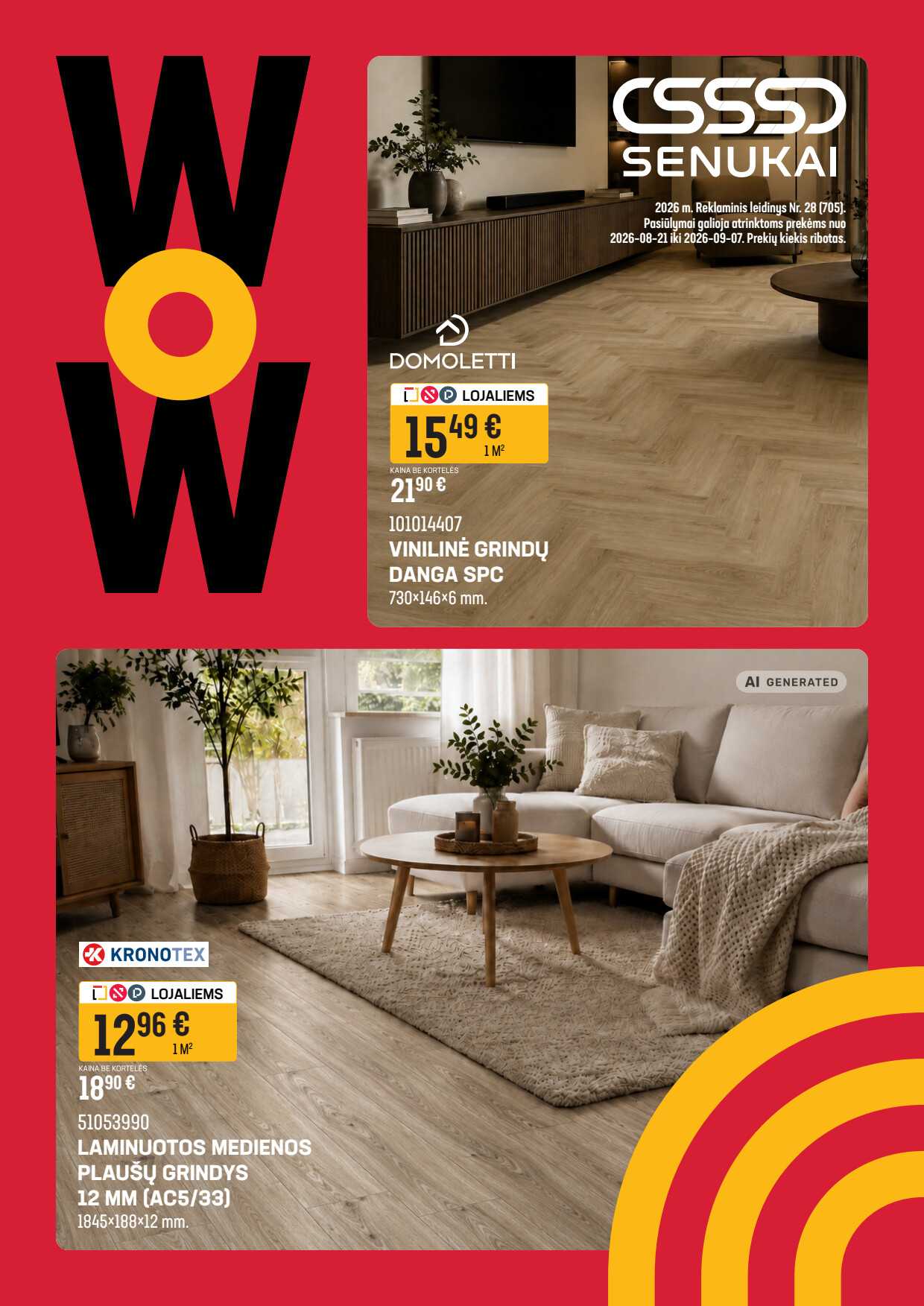 Akcijų leidinys Senukai „WOW“ akcijų leidinys