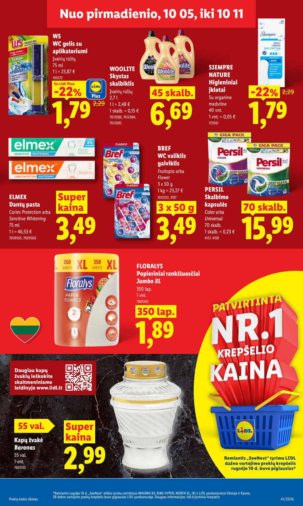 Lidl akcijų leidinys „Maisto prekių pasiūlymai“, 11 puslapis