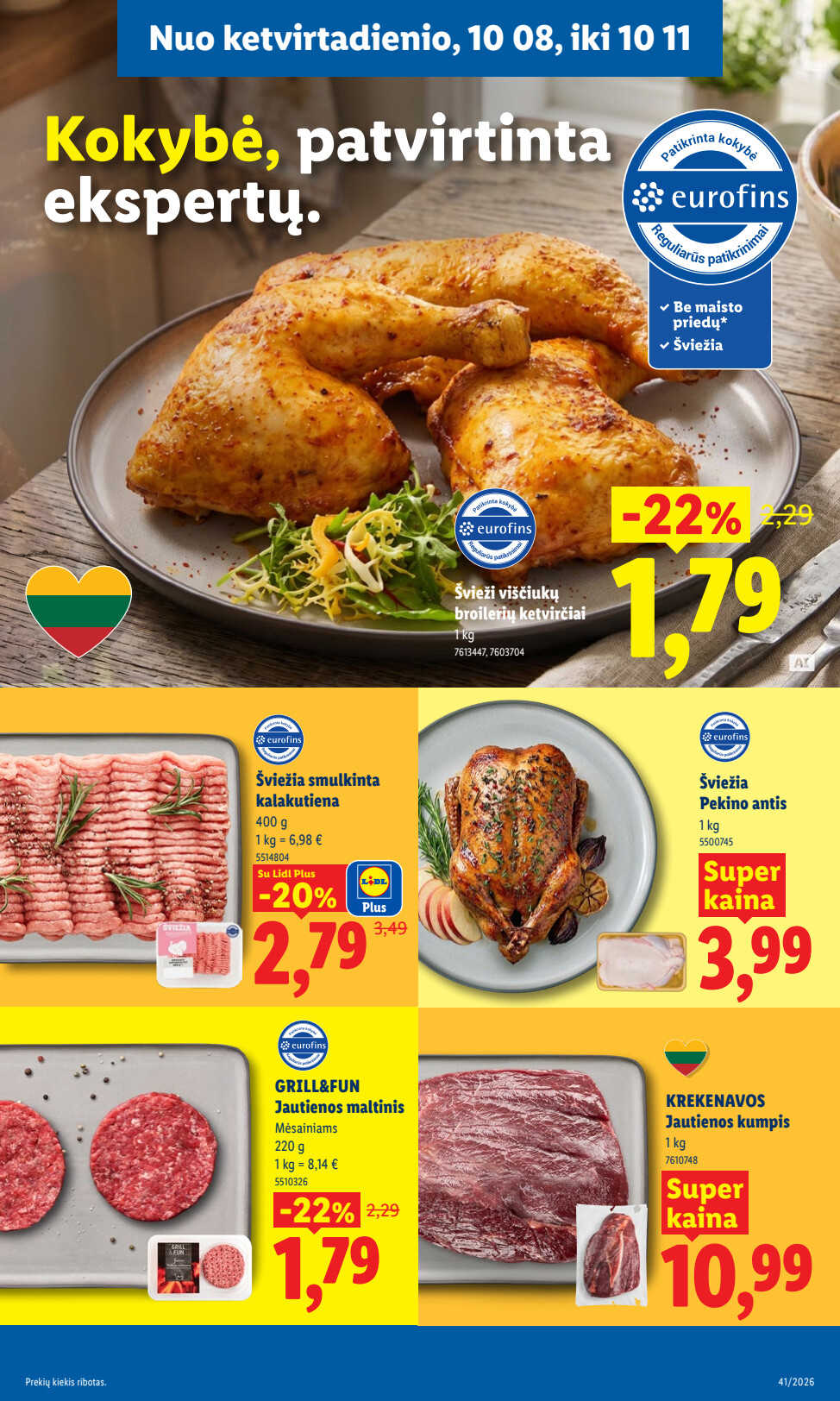 Lidl akcijų leidinys „Maisto prekių pasiūlymai“, 53 puslapis